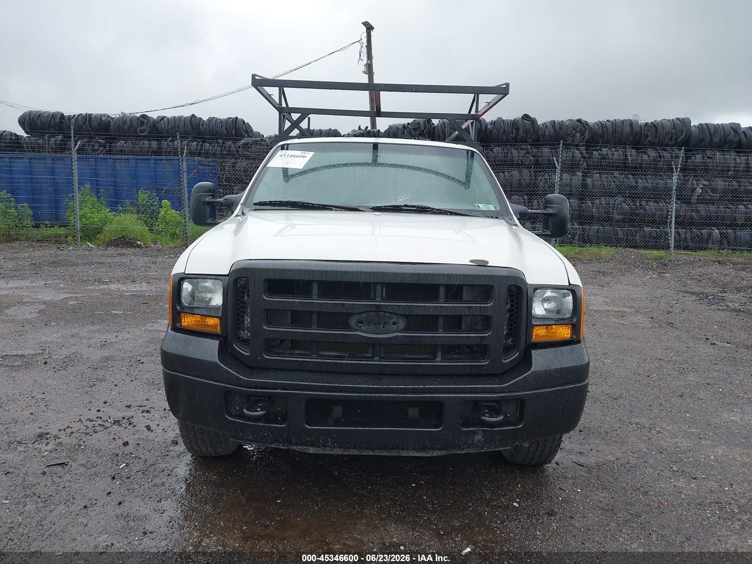 2005 Ford F-250 Xl/xlt White vin: 1FDNF20555EC50934