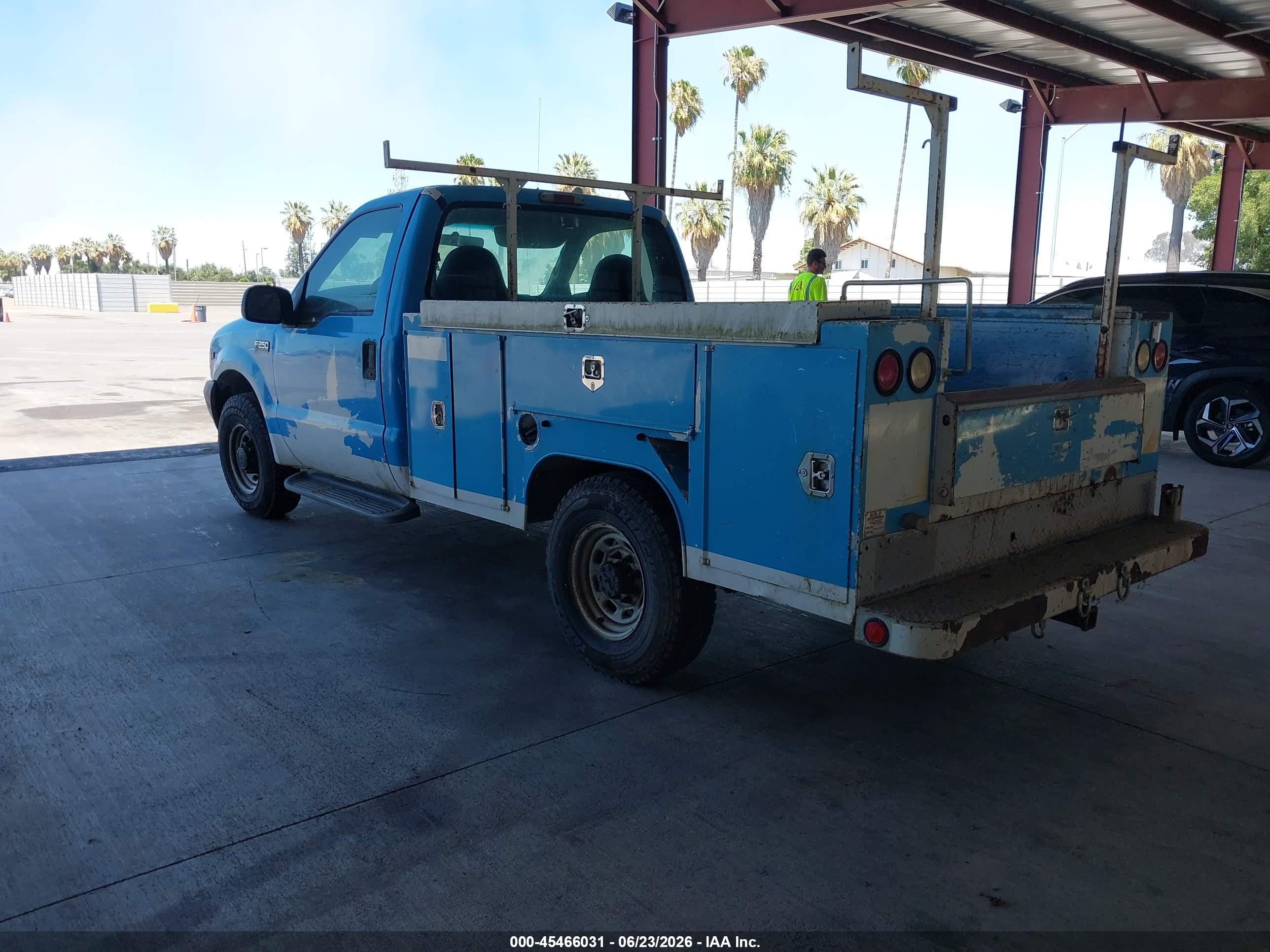 2000 Ford F-250 Lariat/xl/xlt Turquoise vin: 1FDNF20S6YEC04877