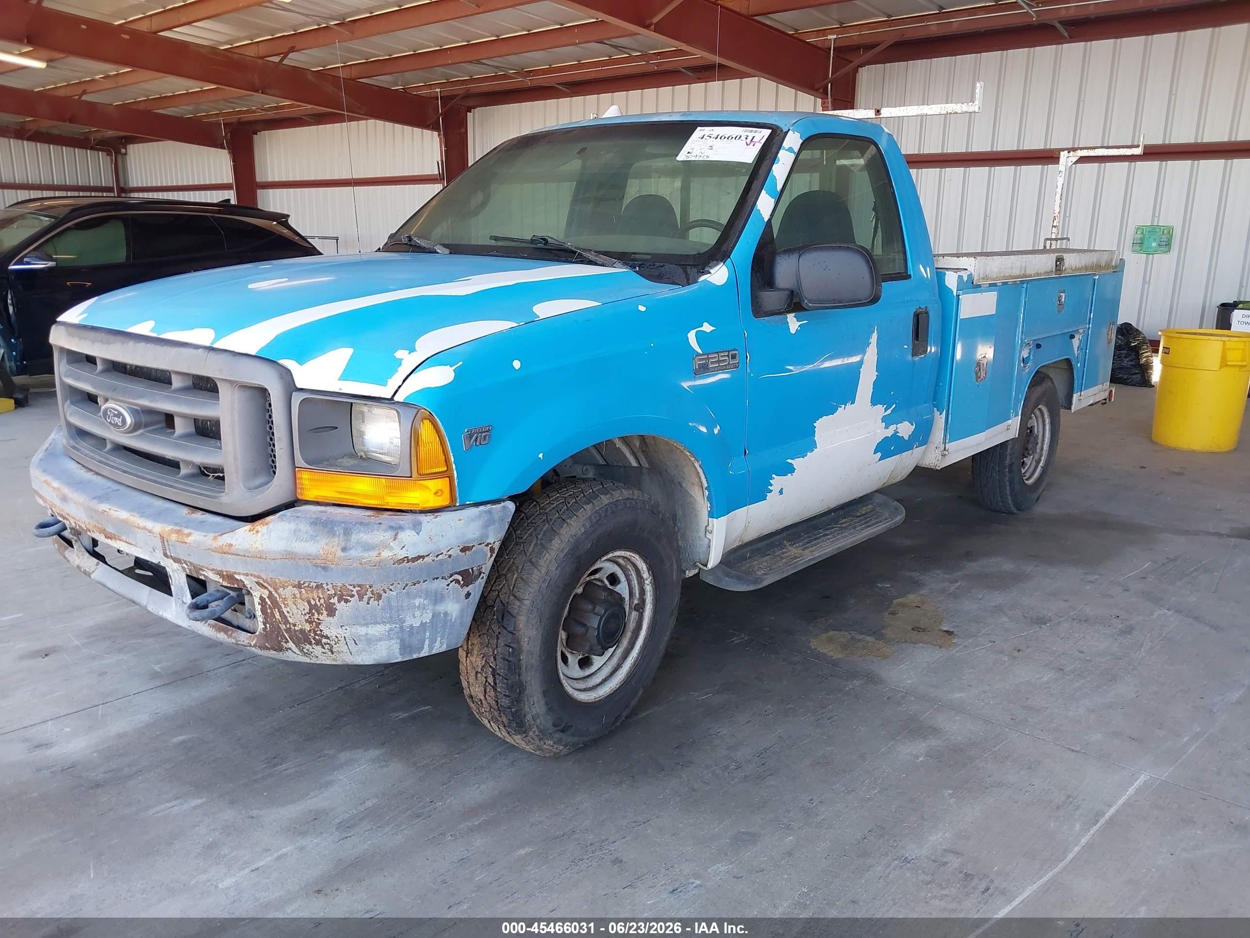 2000 Ford F-250 Lariat/xl/xlt Turquoise vin: 1FDNF20S6YEC04877
