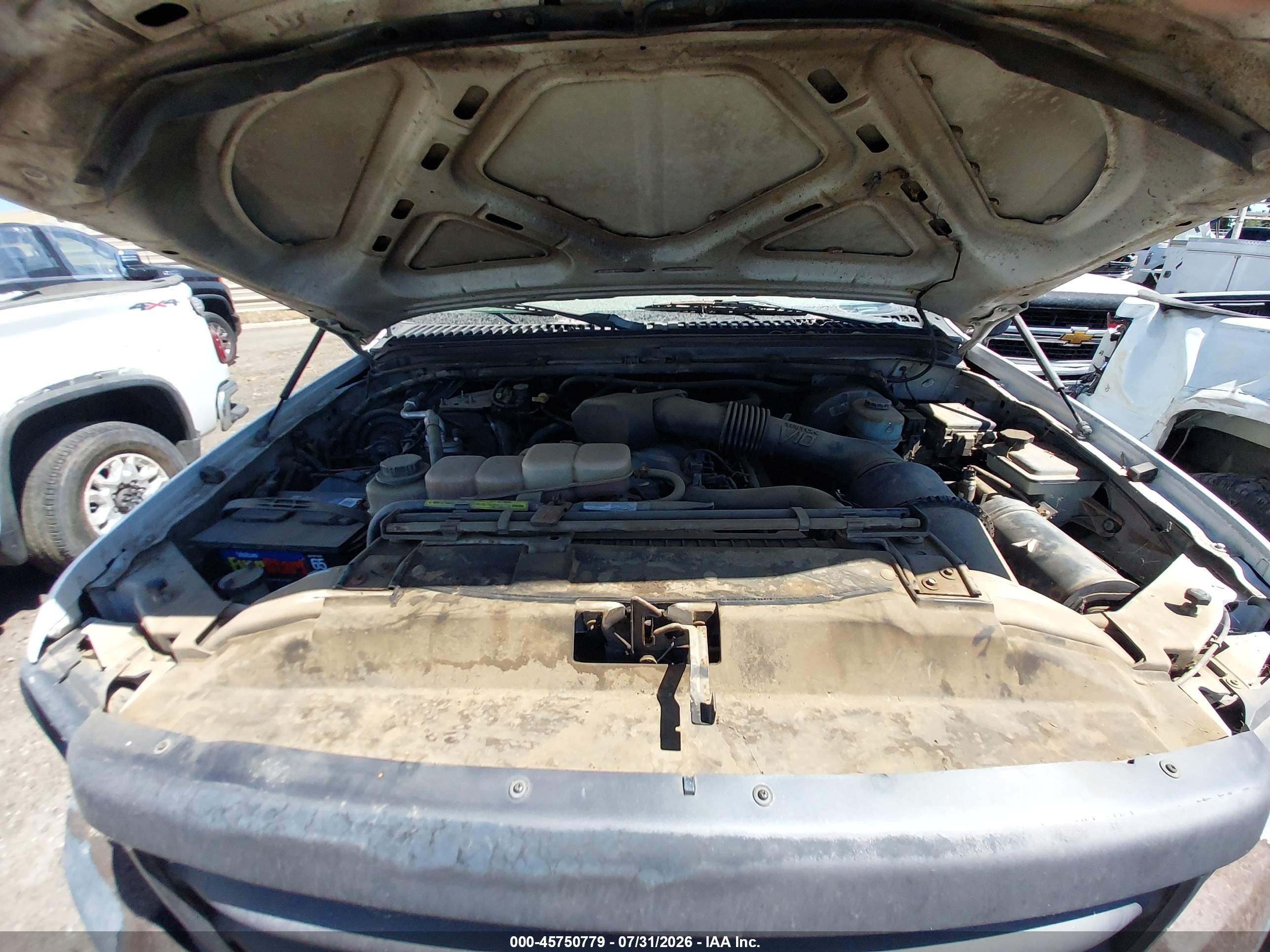 2000 Ford F-250 Lariat/xl/xlt White vin: 1FDNF20S7YEB06747