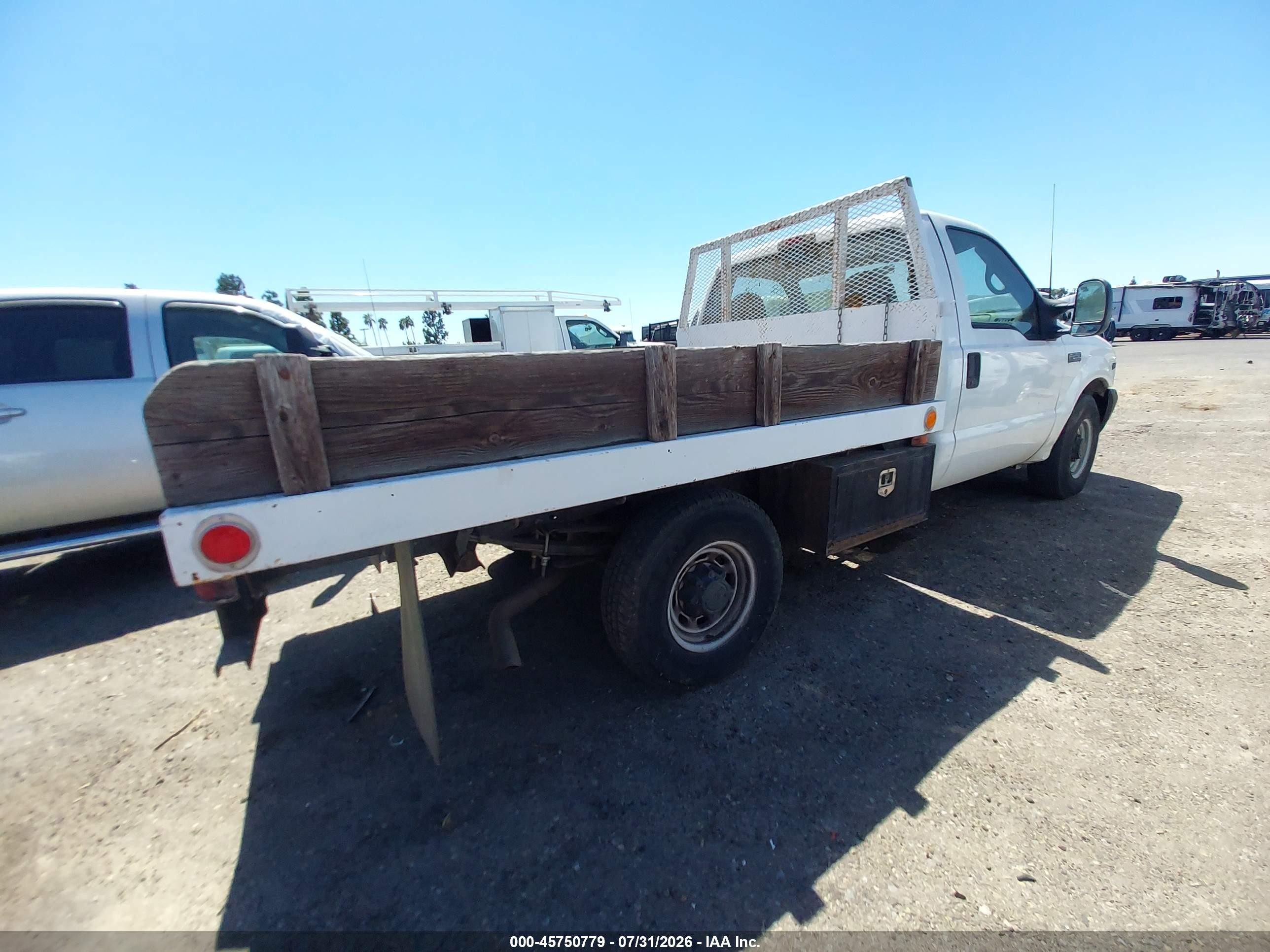 2000 Ford F-250 Lariat/xl/xlt White vin: 1FDNF20S7YEB06747