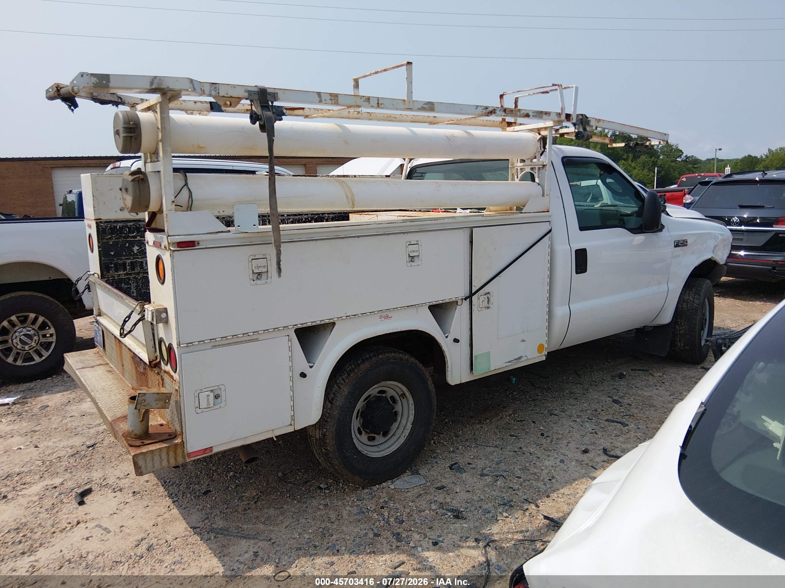 2003 Ford F-250 Xl/xlt Белый vin: 1FDNF21L33EC08644