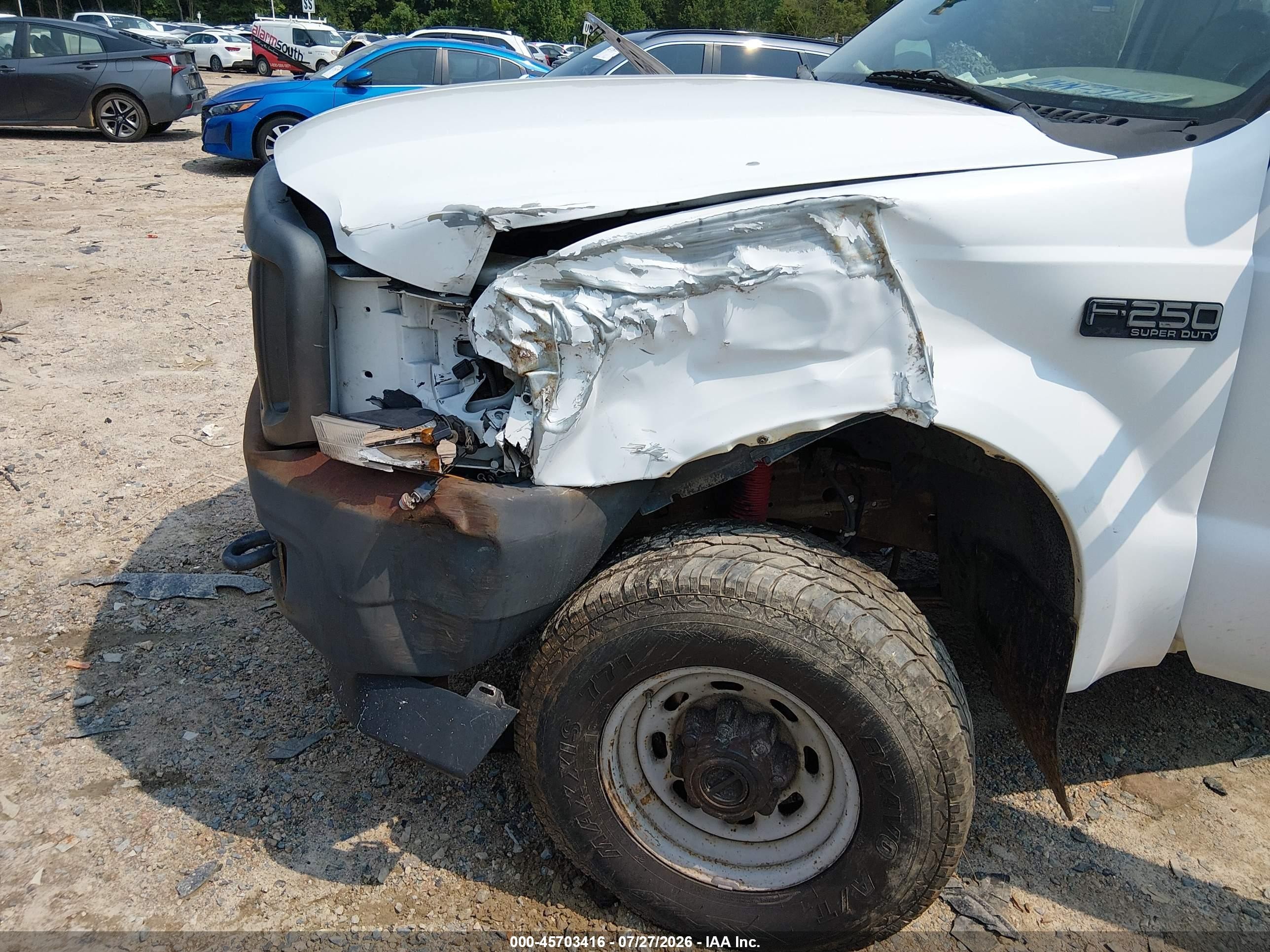 2003 Ford F-250 Xl/xlt Белый vin: 1FDNF21L33EC08644