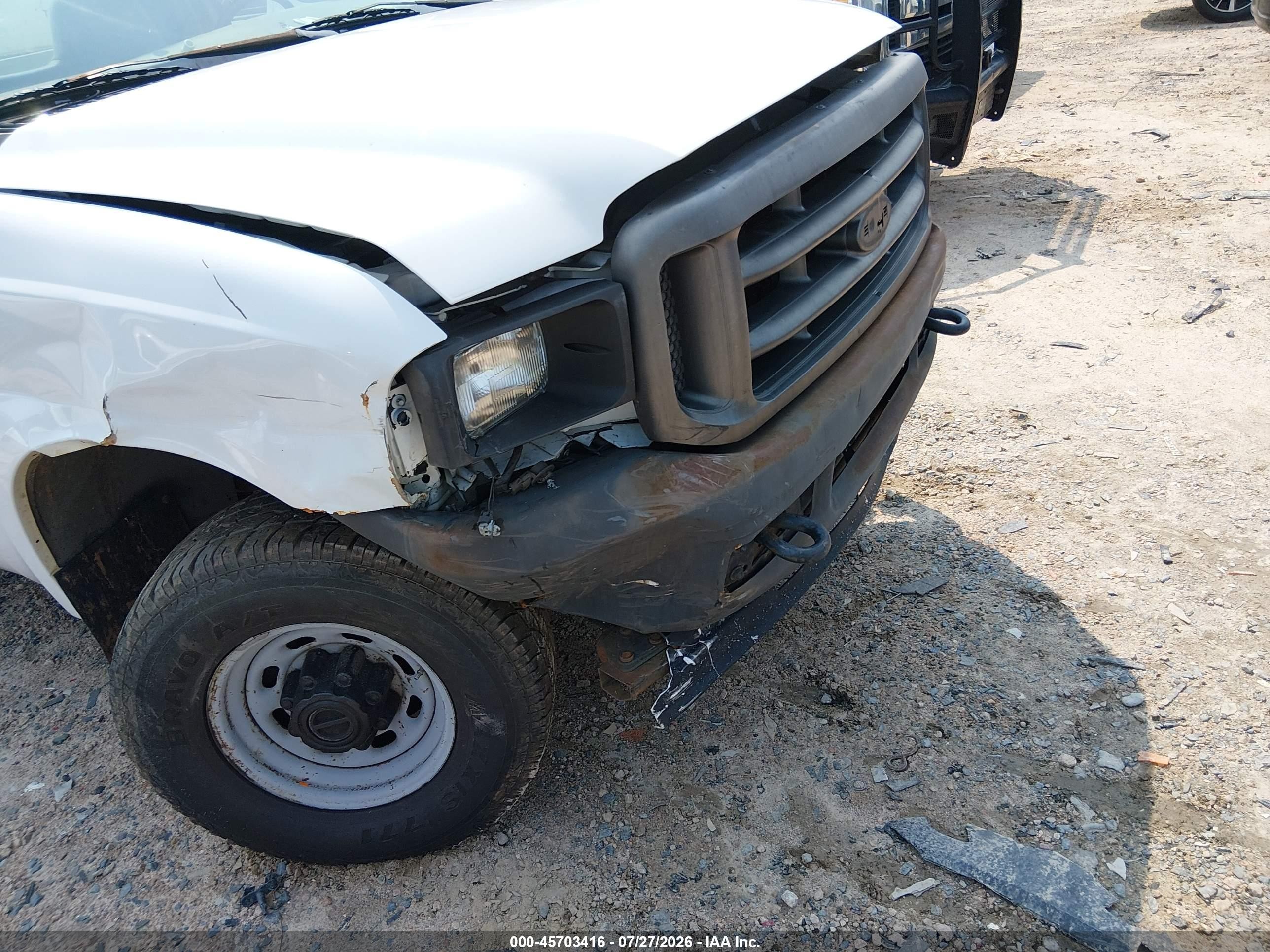 2003 Ford F-250 Xl/xlt Белый vin: 1FDNF21L33EC08644