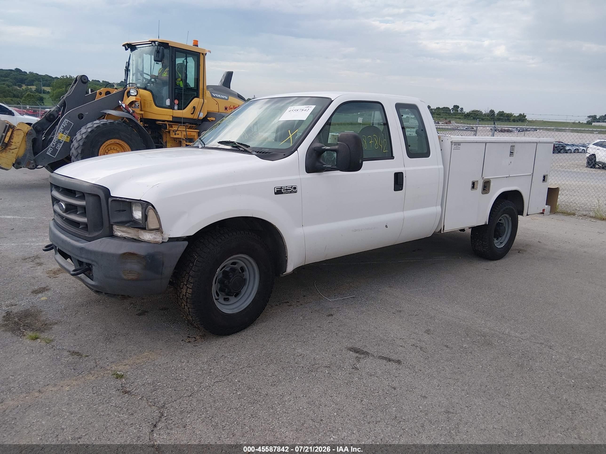 2004 Ford F-250 Lariat/xl/xlt White vin: 1FDNX20L84ED40895