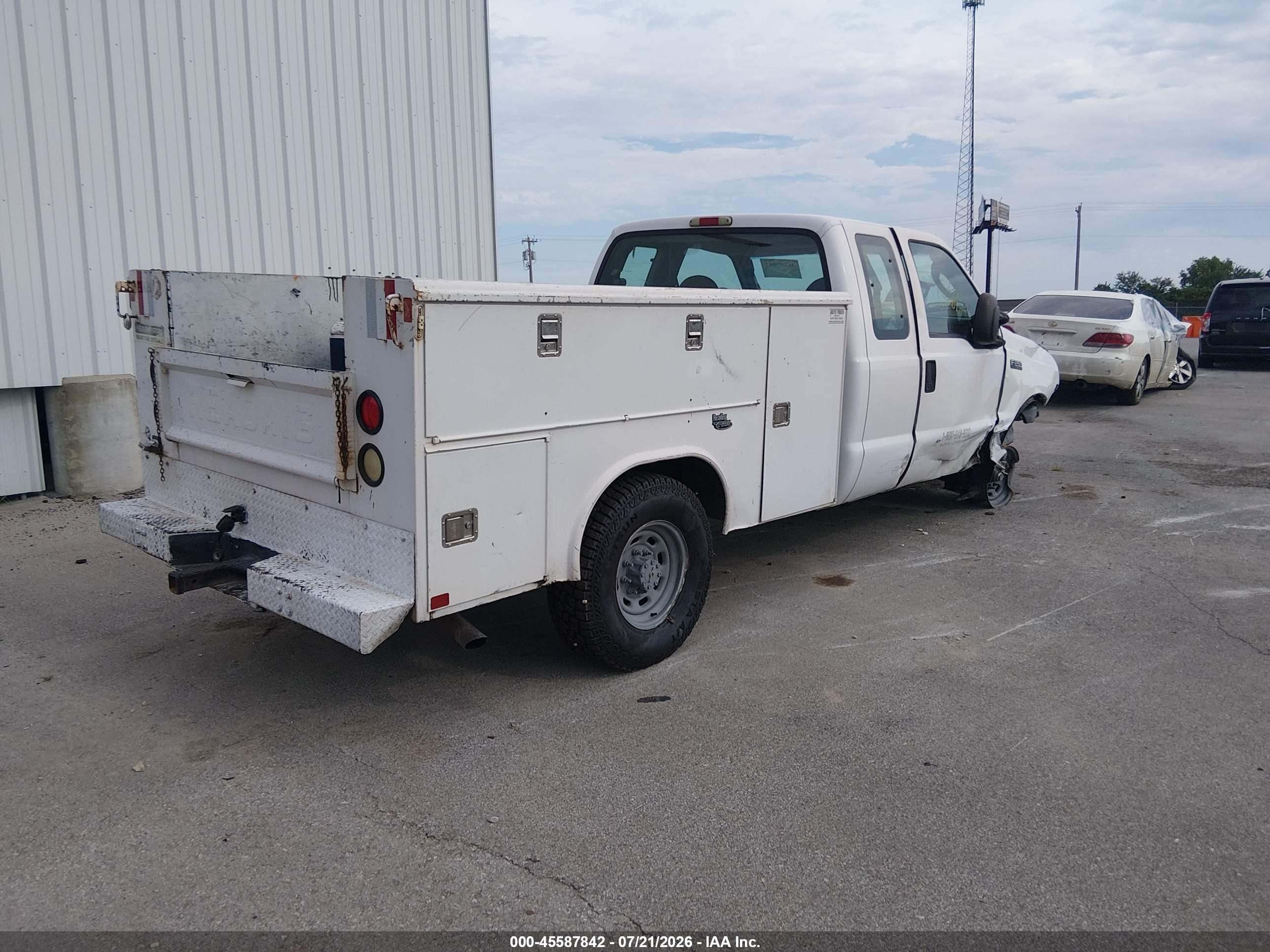 2004 Ford F-250 Lariat/xl/xlt White vin: 1FDNX20L84ED40895