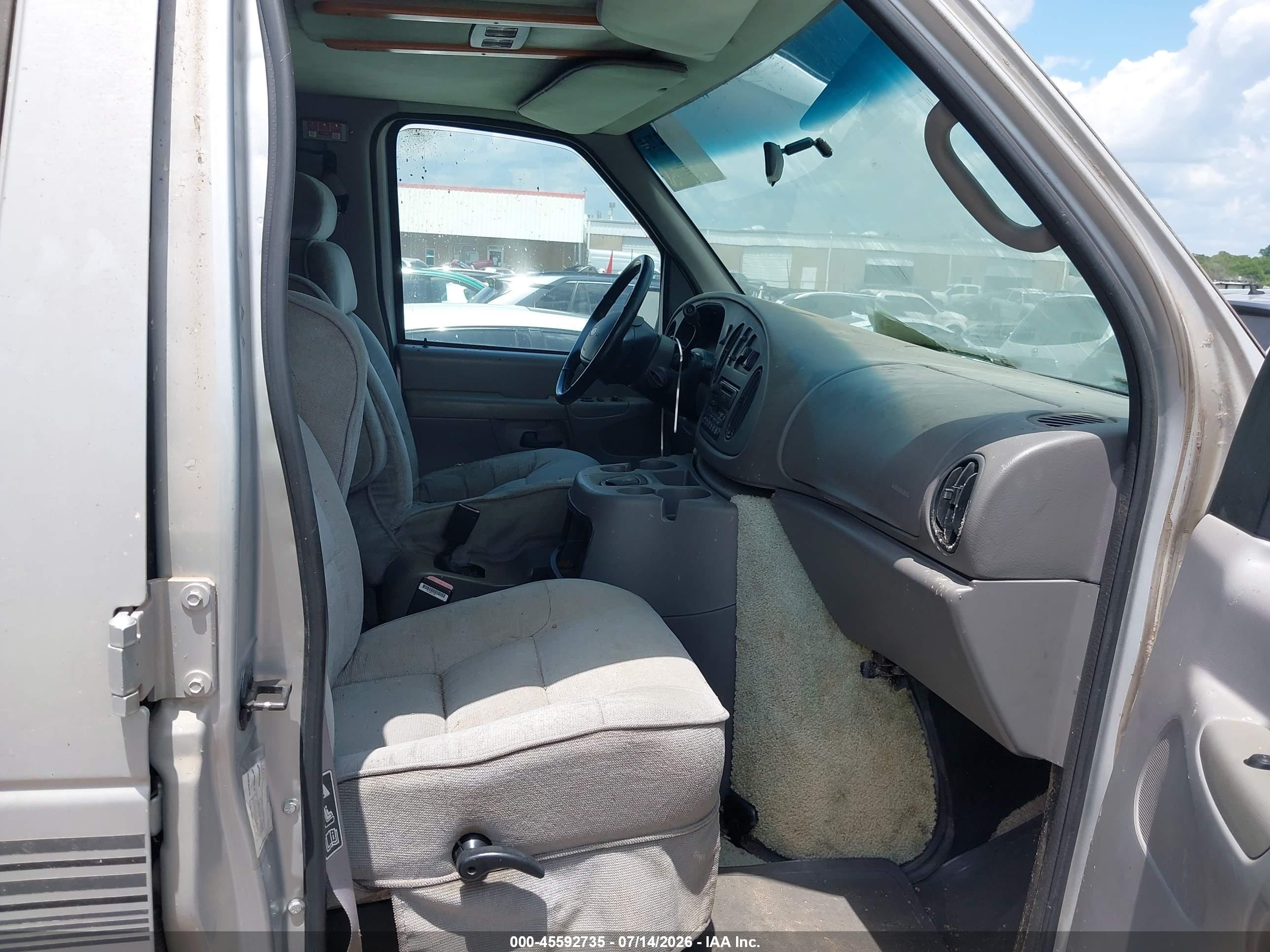 2002 Ford E-250 Commercial/recreational Gray vin: 1FDPE24L62HB44653