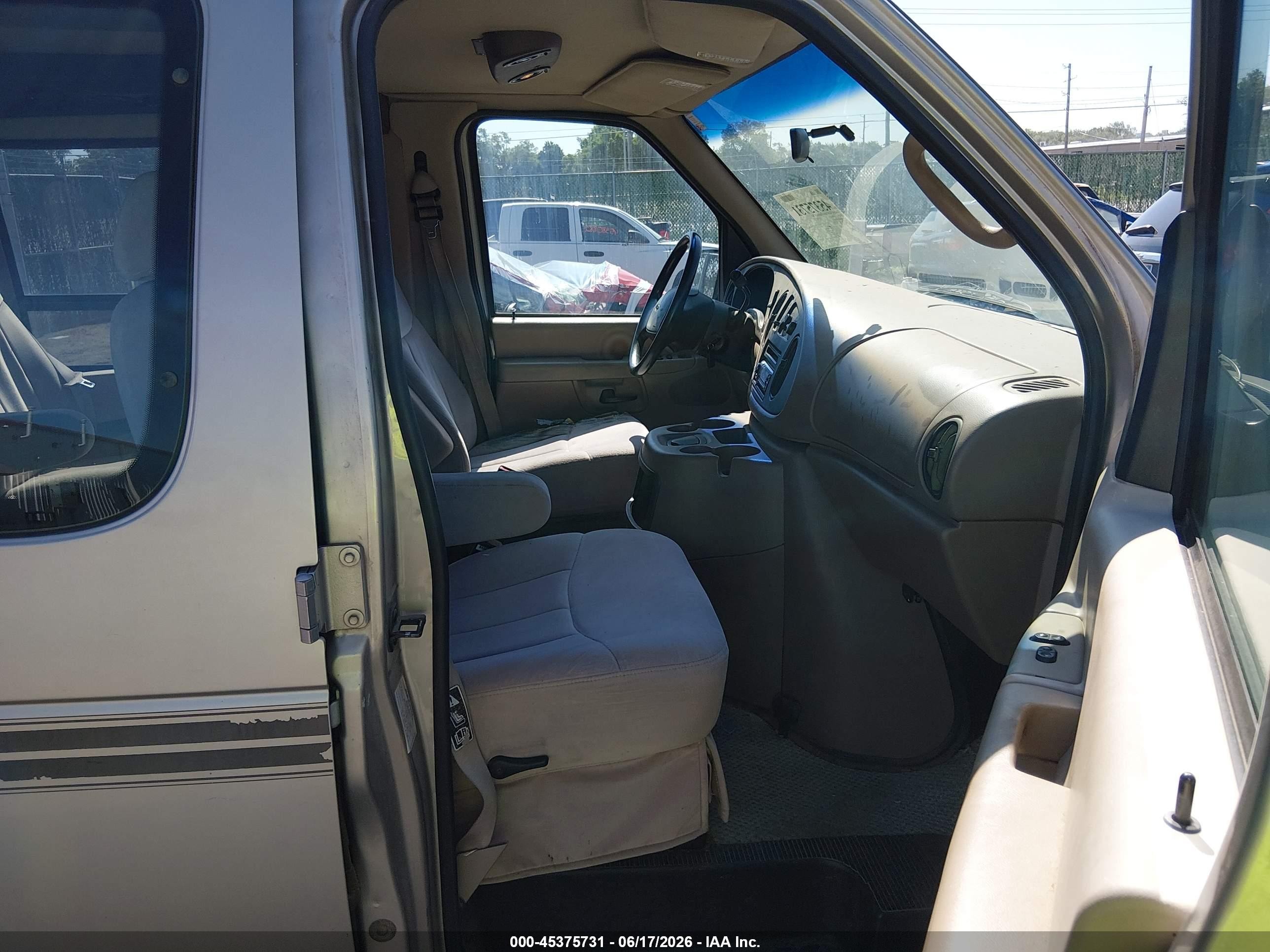 2002 Ford E-150 Commercial/recreational Gray vin: 1FDRE14252HA93513