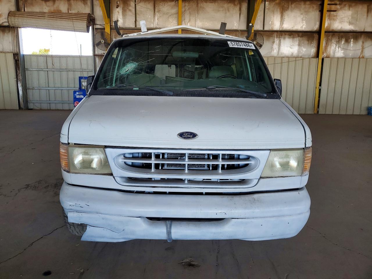1998 Ford Econoline E150 Van White vin: 1FDRE1427WHB23455