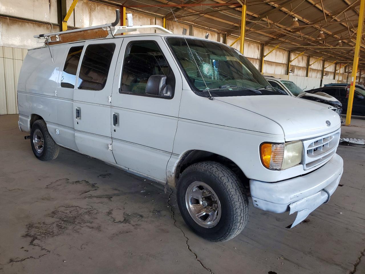 1998 Ford Econoline E150 Van White vin: 1FDRE1427WHB23455
