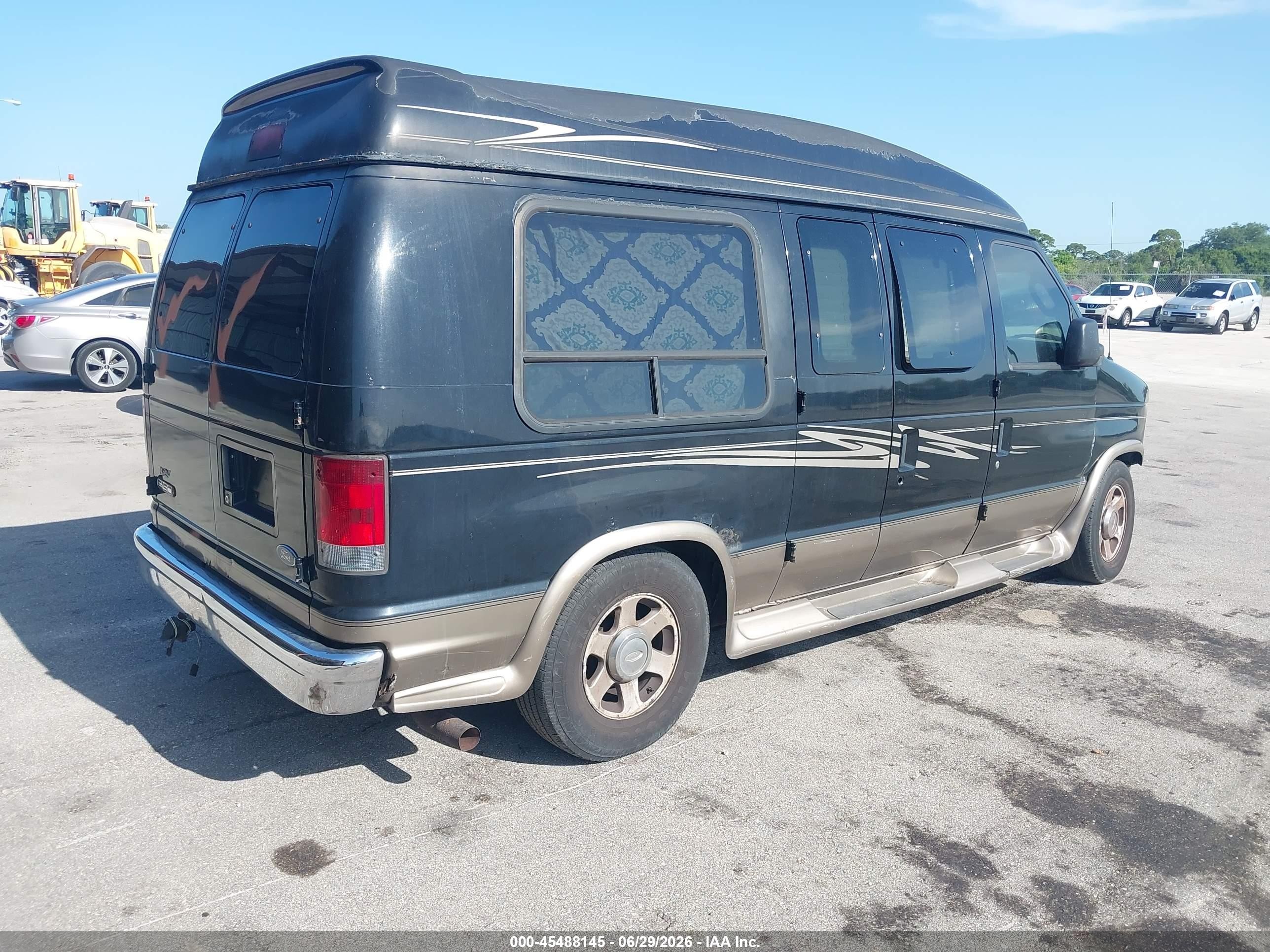 2006 Ford E-150 Commercial/recreational Black vin: 1FDRE14L36DB32797