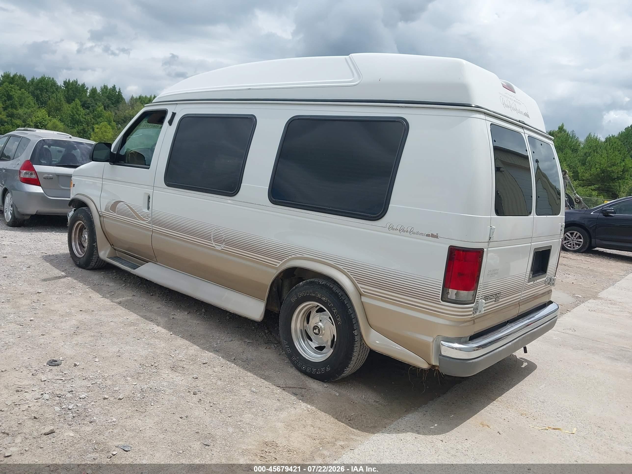 1998 Ford Econoline Recreational White vin: 1FDRE14L4WHB20862