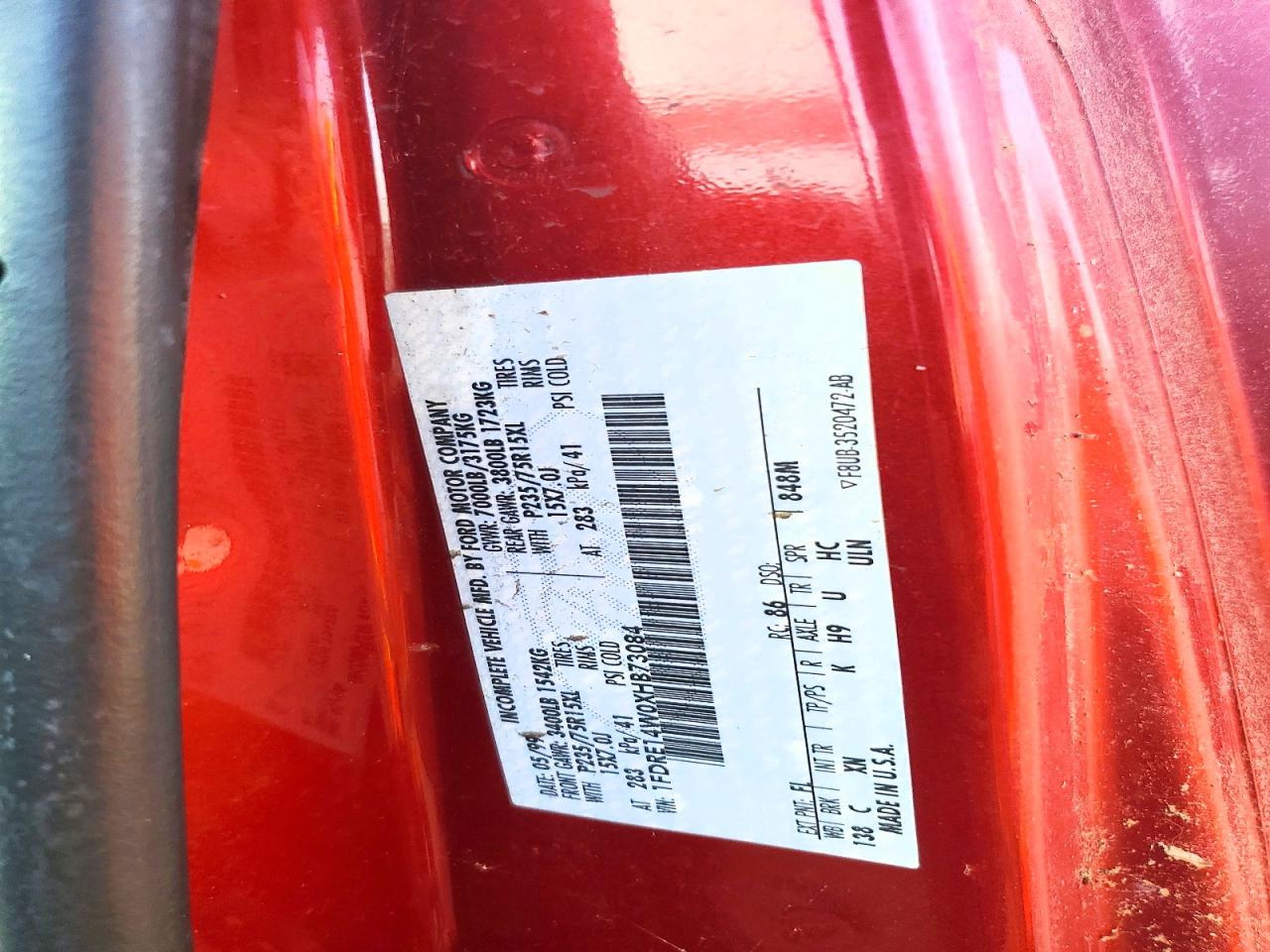 1999 Ford Econoline E150 Van Maroon vin: 1FDRE14W0XHB73084