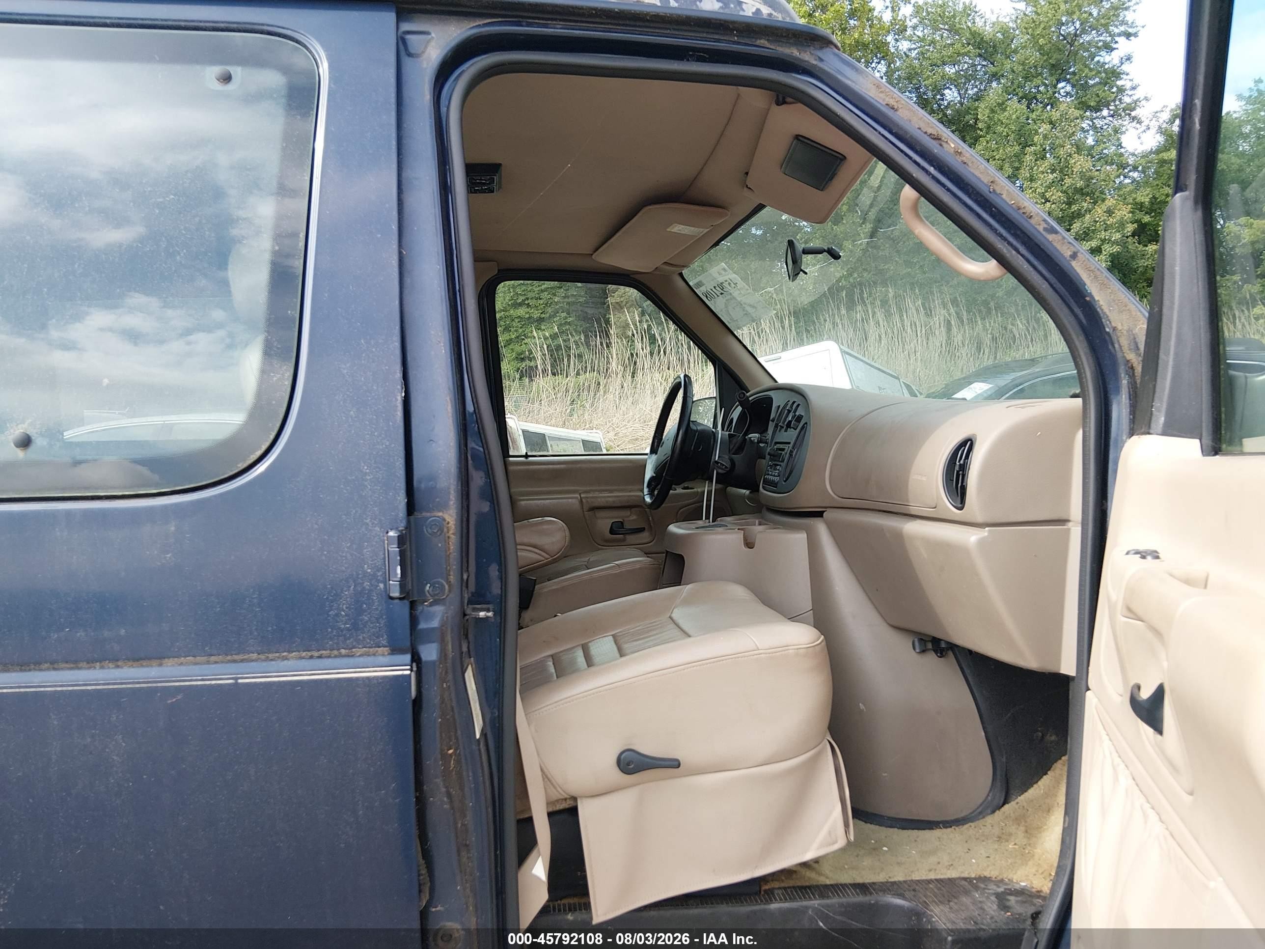 2002 Ford E-150 Commercial/recreational Синий vin: 1FDRE14W62HA20444