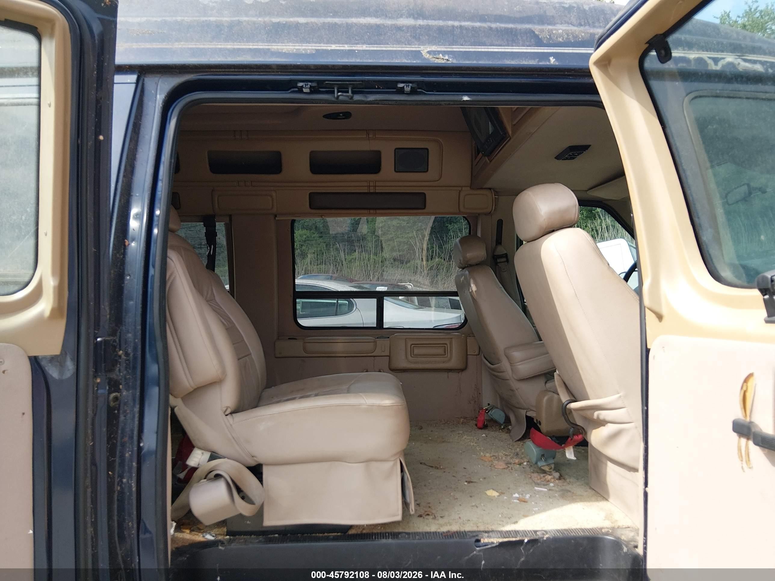 2002 Ford E-150 Commercial/recreational Синий vin: 1FDRE14W62HA20444