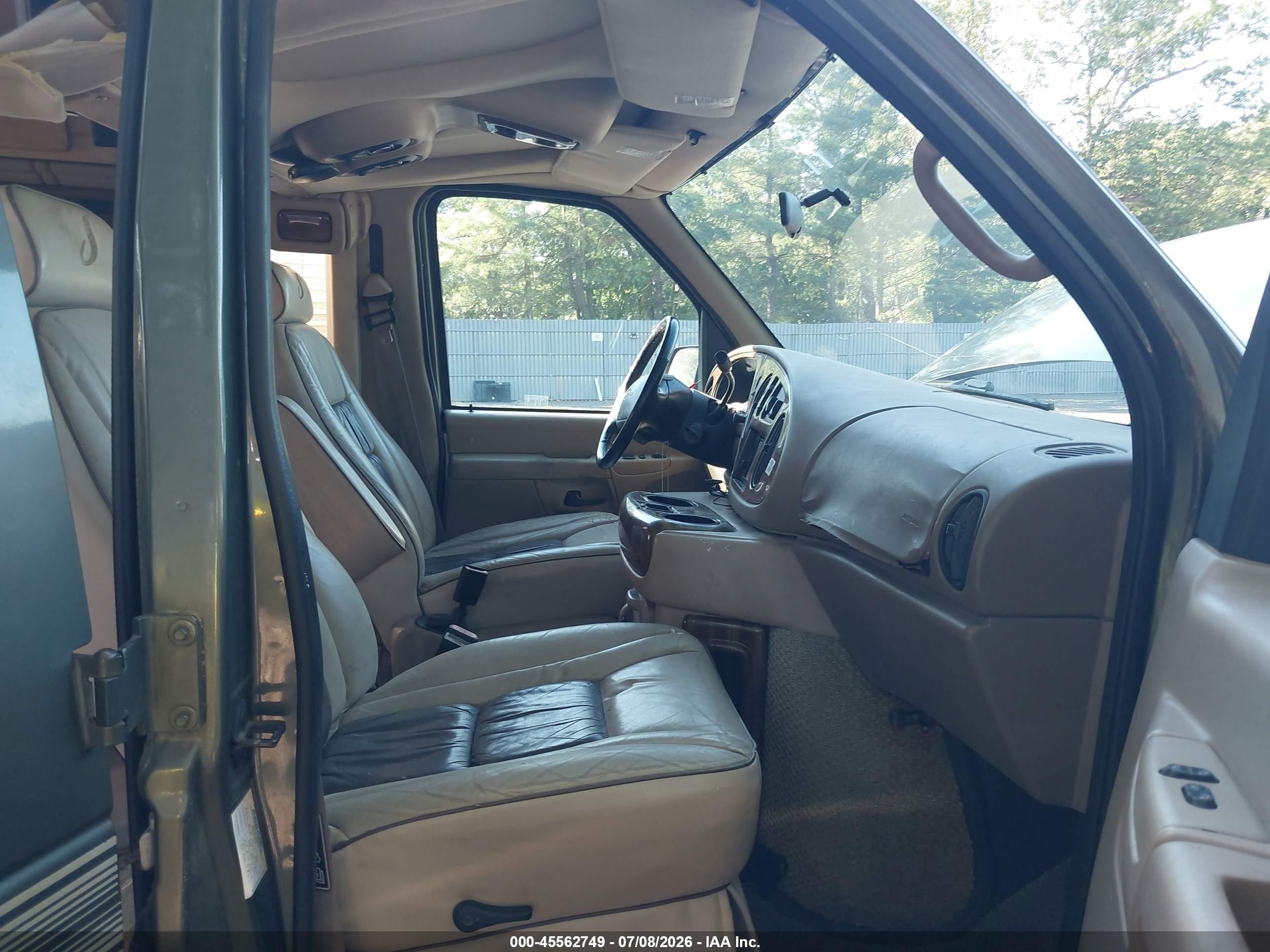 2002 Ford E-150 Commercial/recreational Green vin: 1FDRE14W62HB76970