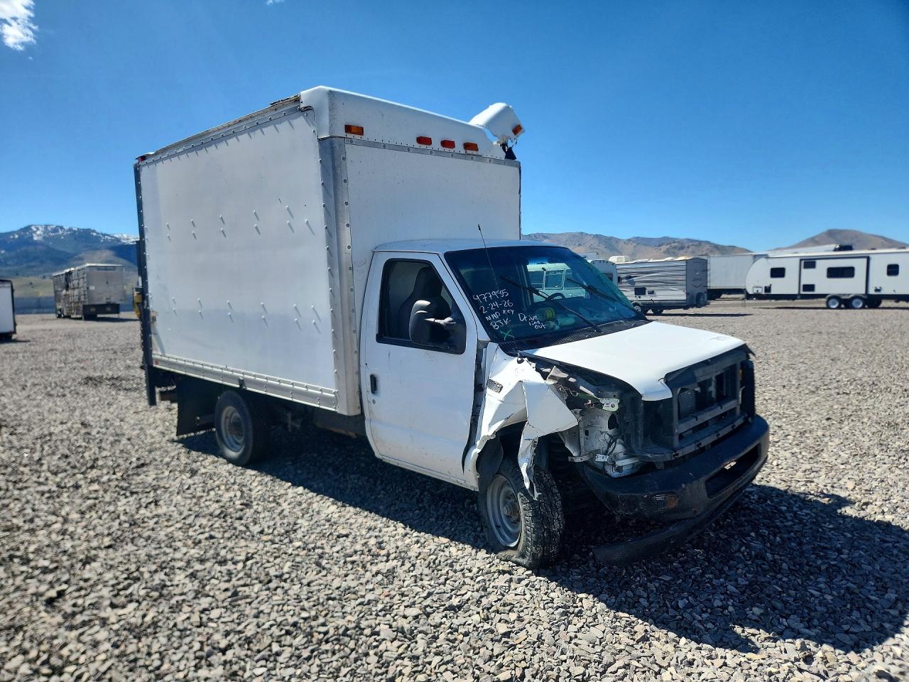 2012 Ford Econoline E350 Super Duty Cutaway Van White vin: 1FDSE3FL7CDB34462