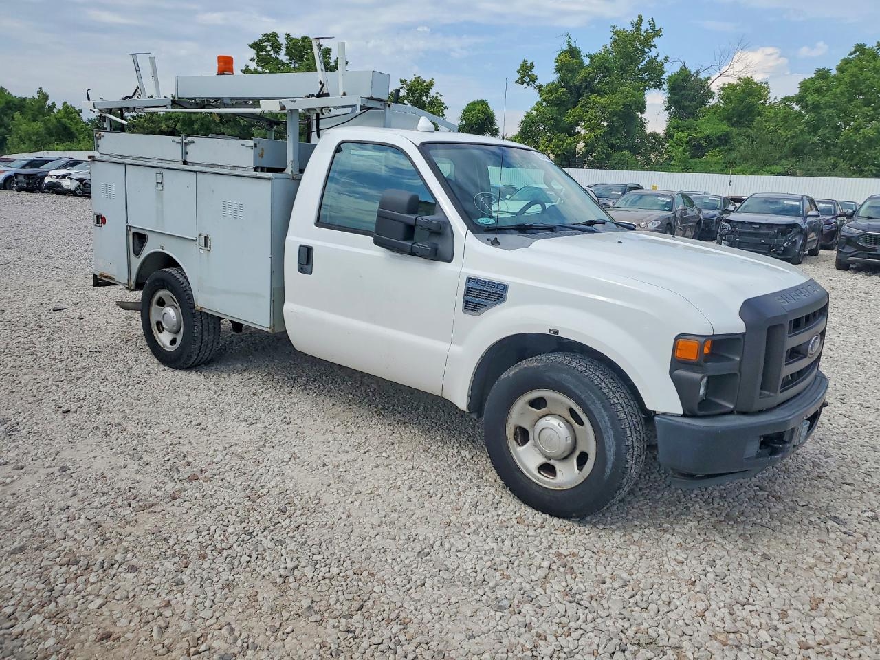 2008 Ford F-350 Srw Sd-r & D-cln Title-pri Fleet White vin: 1FDSF30578EC15423