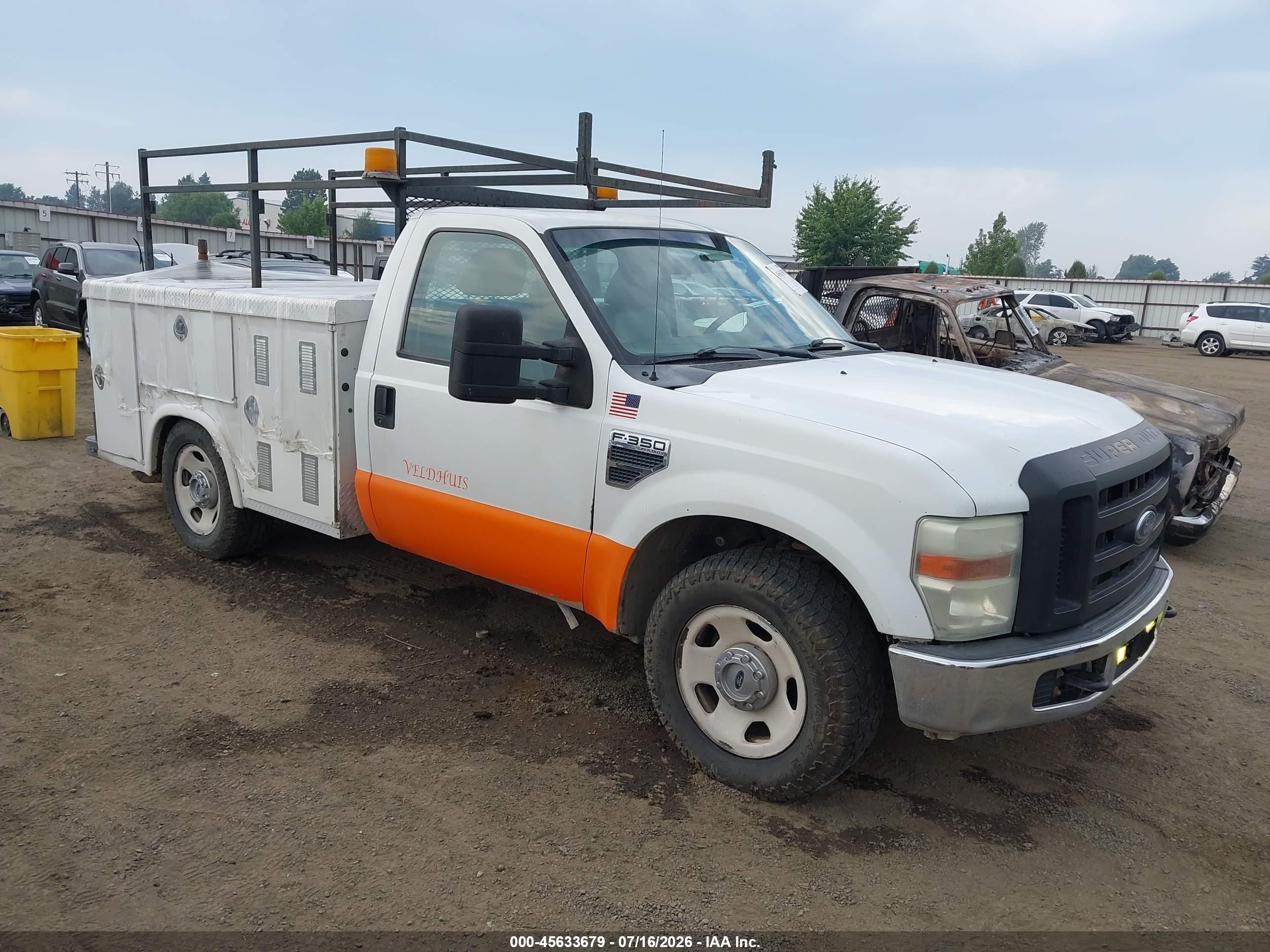 2008 Ford Super Duty F-350 Srw Xl/xlt Белый vin: 1FDSF305X8EC42874