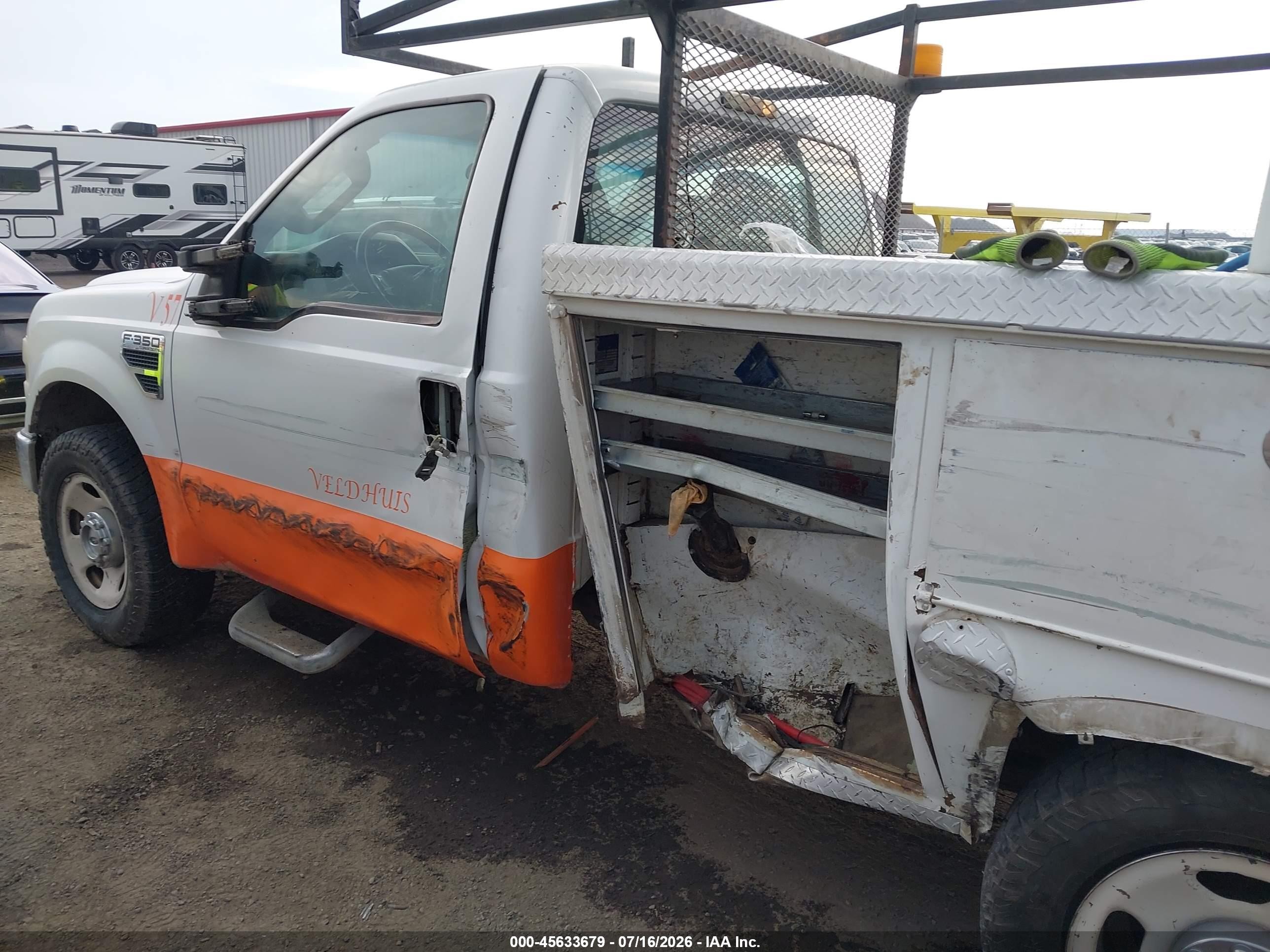 2008 Ford Super Duty F-350 Srw Xl/xlt White vin: 1FDSF305X8EC42874