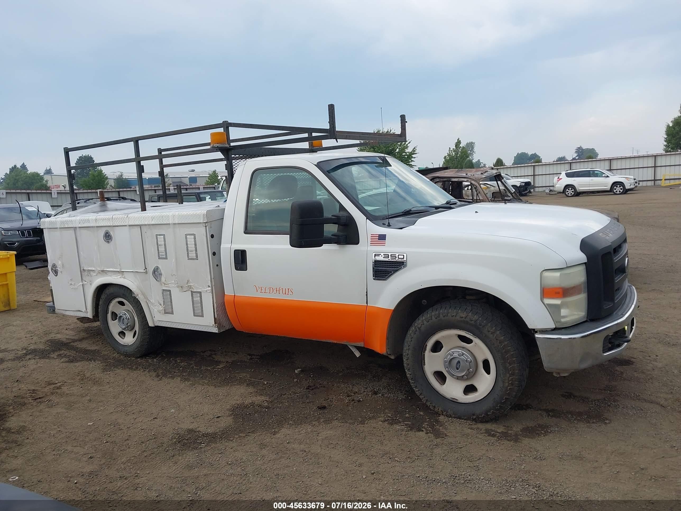 2008 Ford Super Duty F-350 Srw Xl/xlt White vin: 1FDSF305X8EC42874