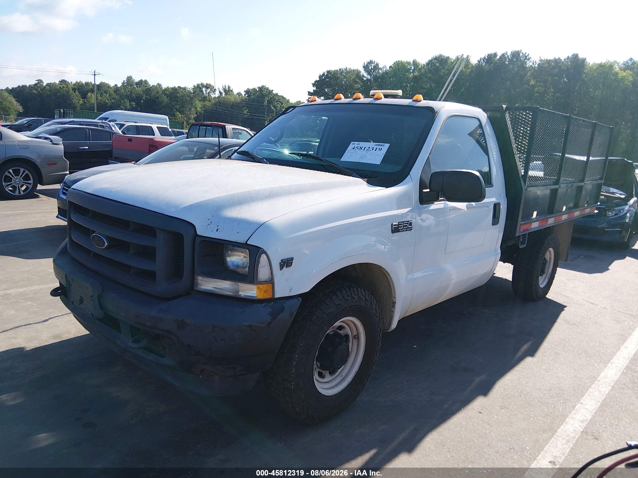 2002 Ford F-350 Xl/xlt White vin: 1FDSF30L92EA72674