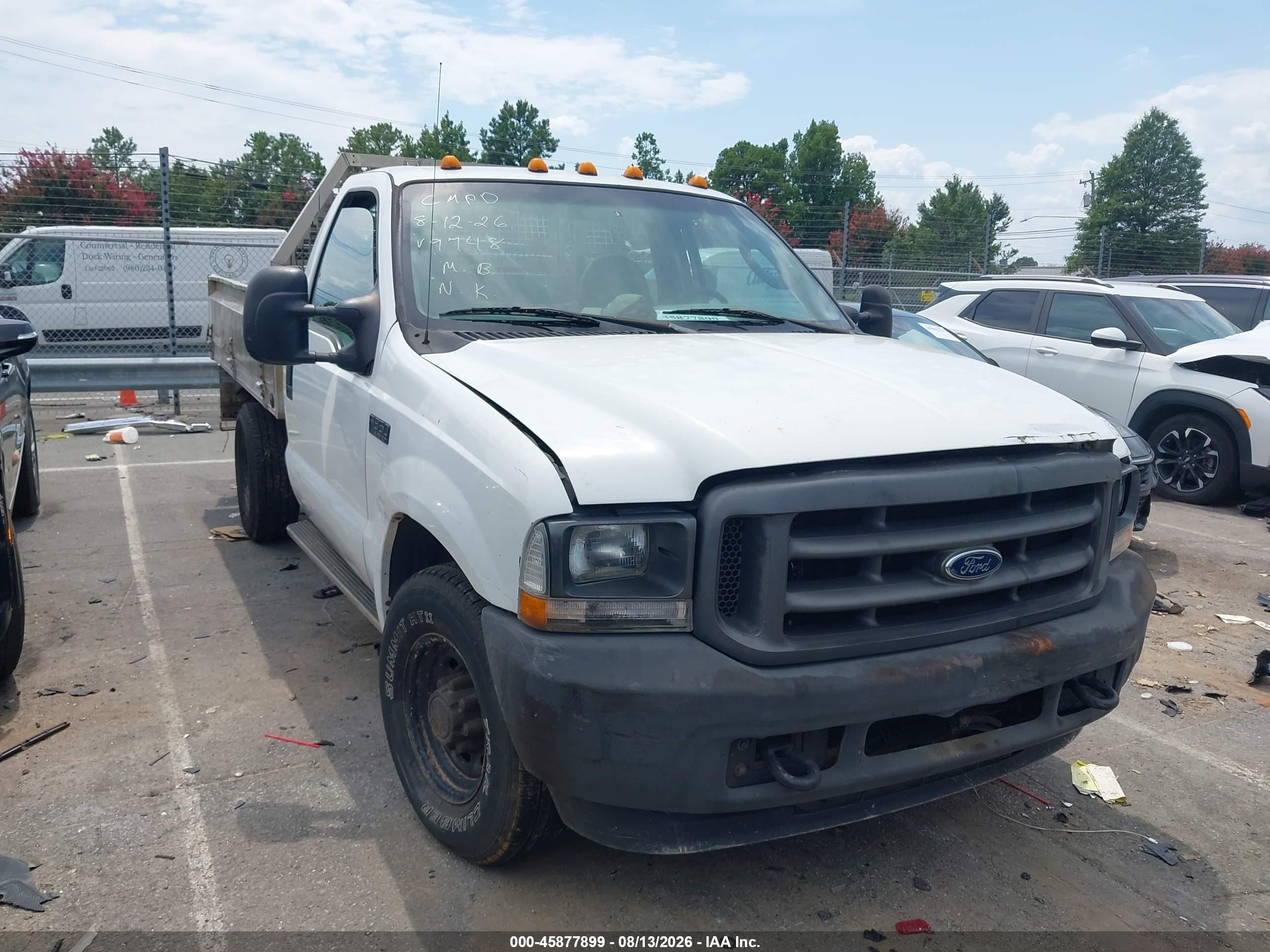 2004 Ford F-350 Xl/xlt White vin: 1FDSF34L24EC29748