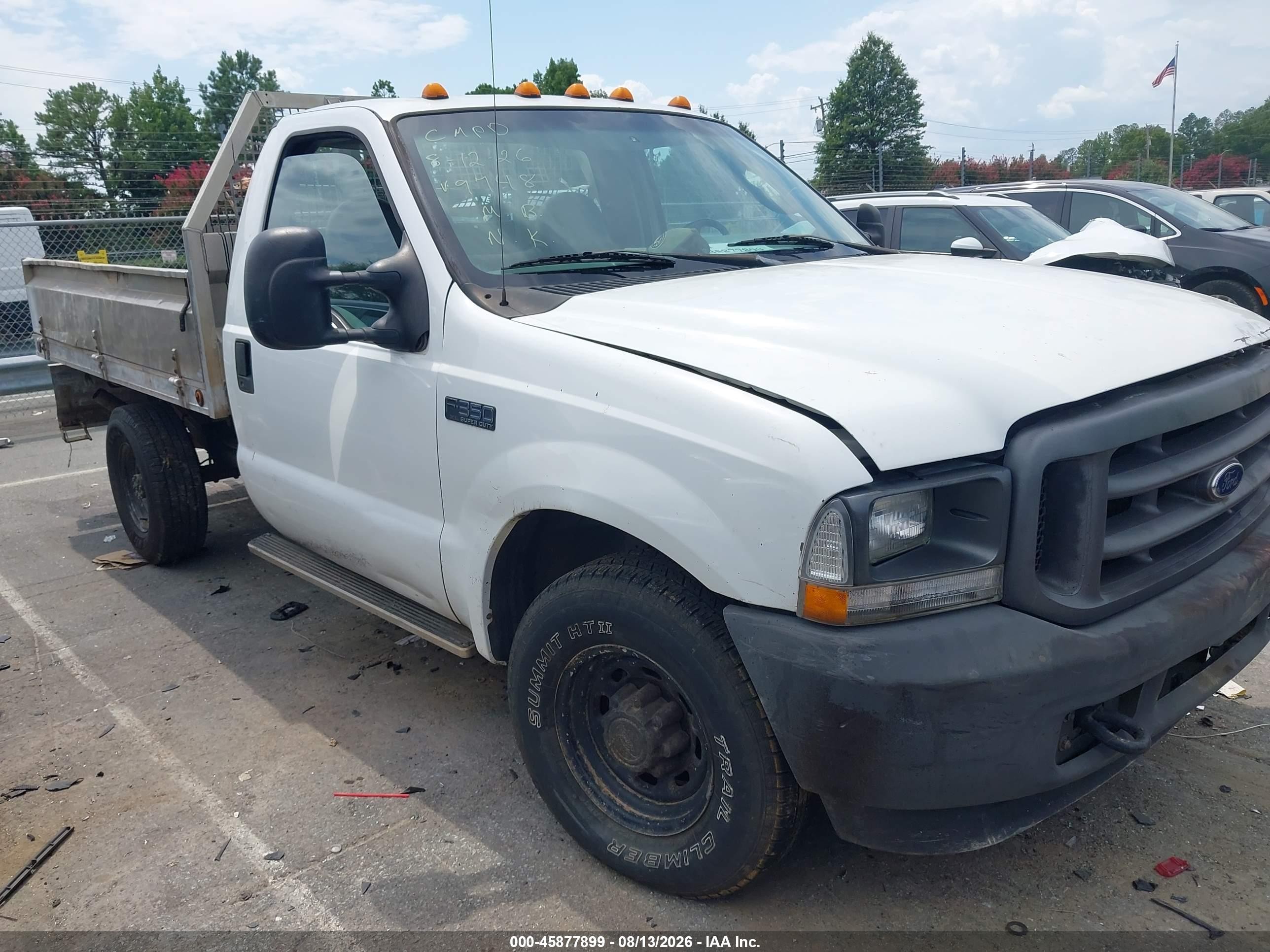 2004 Ford F-350 Xl/xlt White vin: 1FDSF34L24EC29748