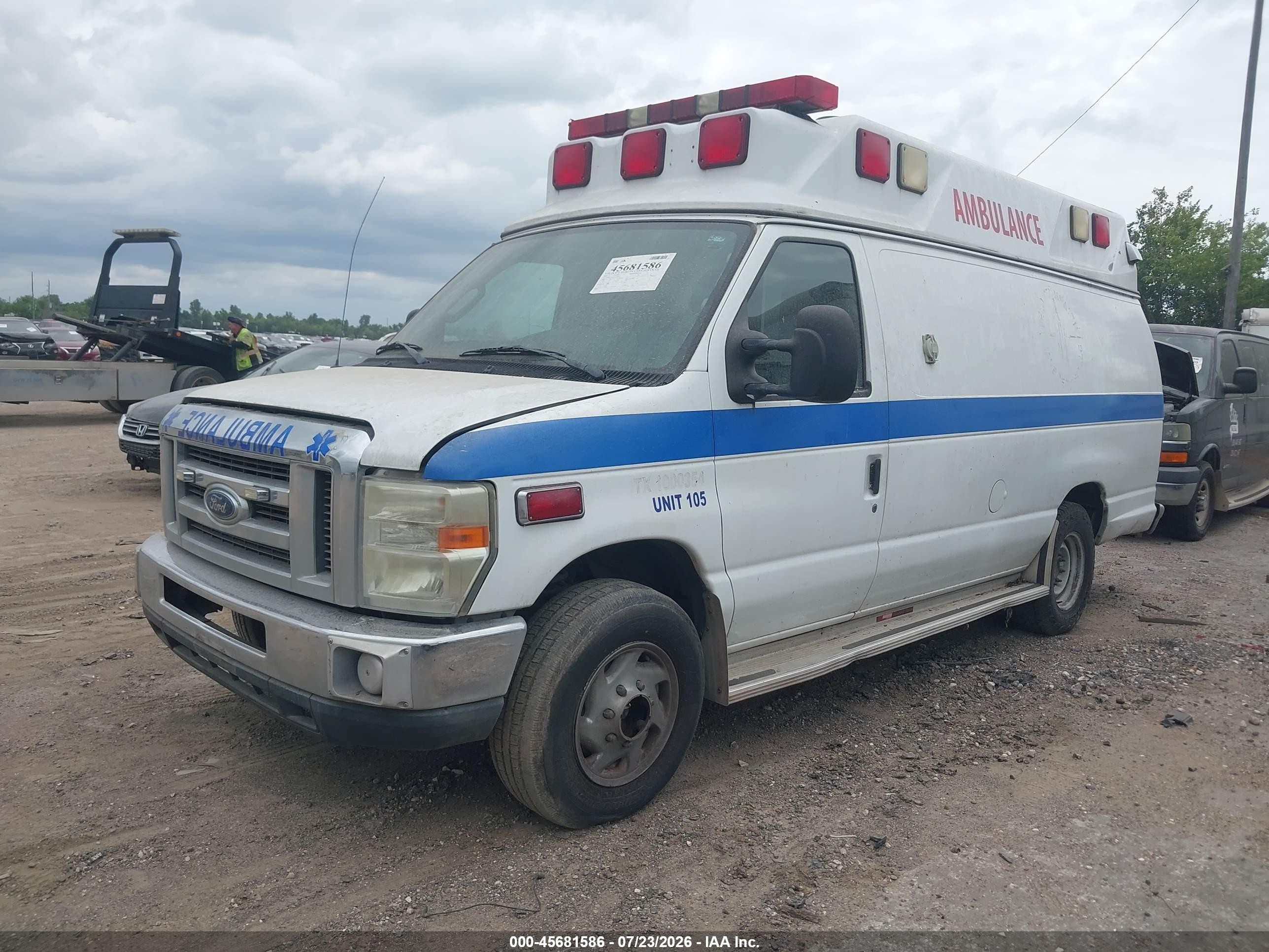 2009 Ford E-350 Super Duty Commercial Белый vin: 1FDSS34P99DA75177