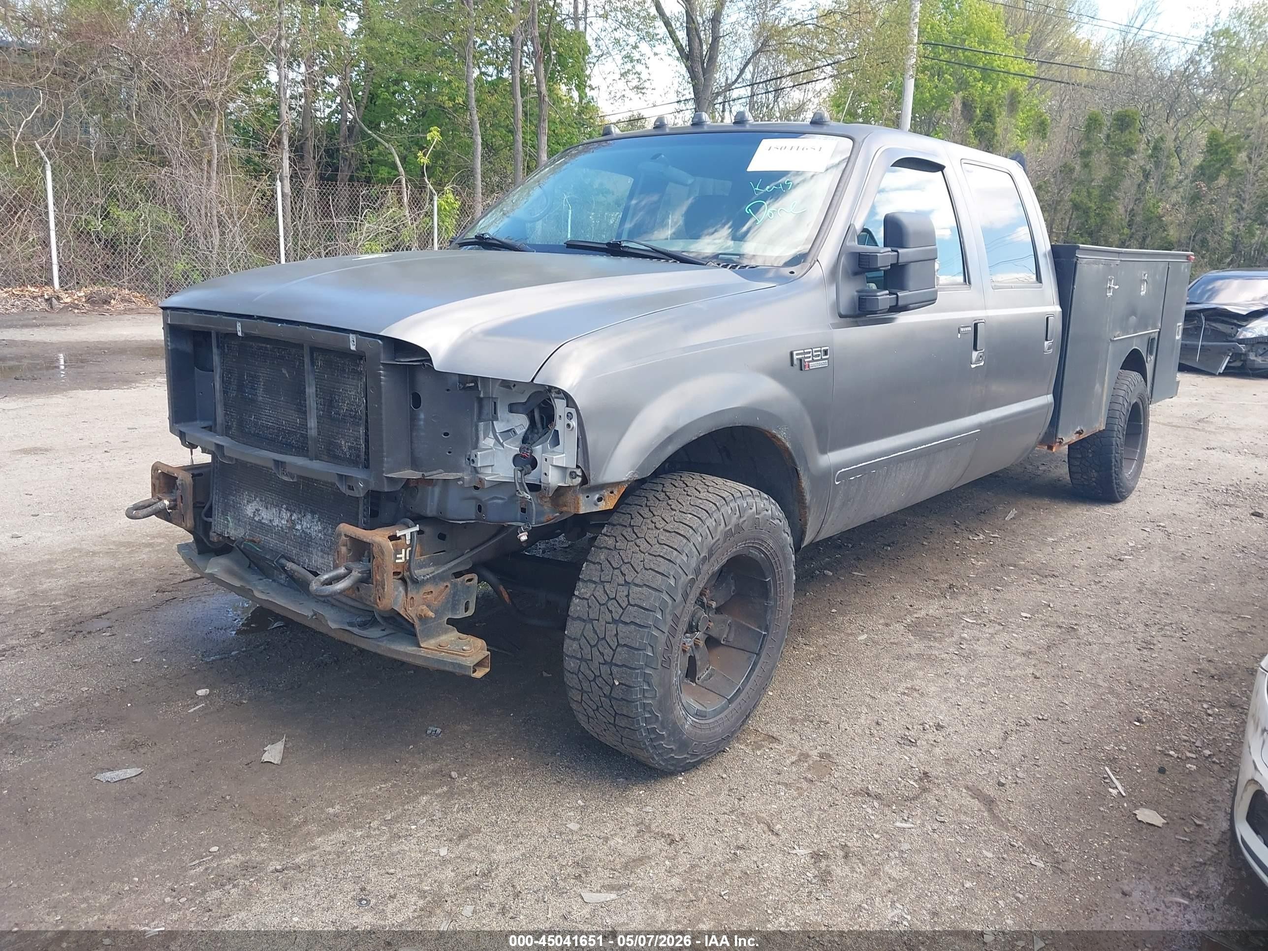 2002 Ford F-350 Lariat/xl/xlt Gray vin: 1FDSW34FX2EA63356