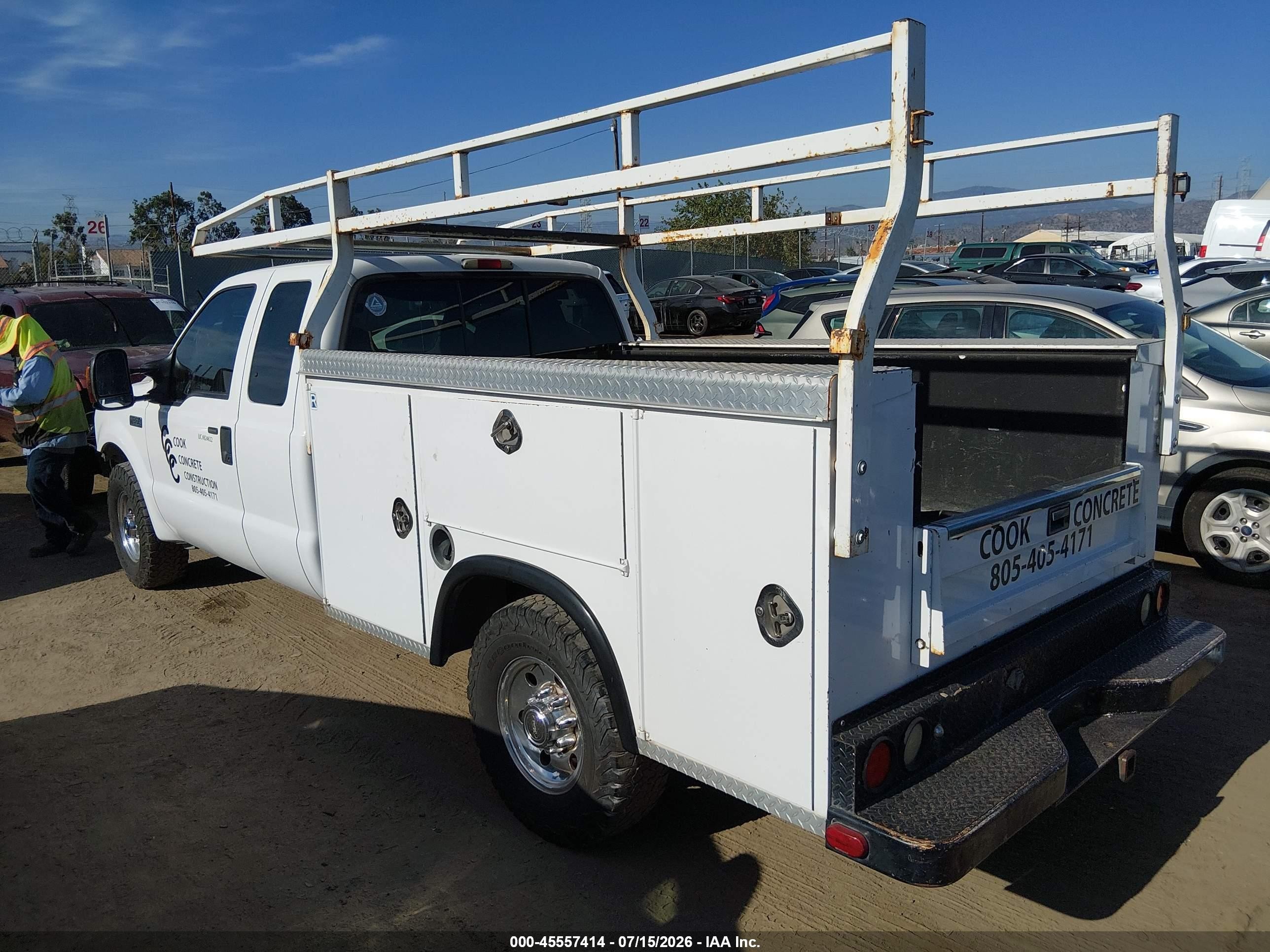 2004 Ford F-350 Lariat/xl/xlt White vin: 1FDSX30L74ED83357