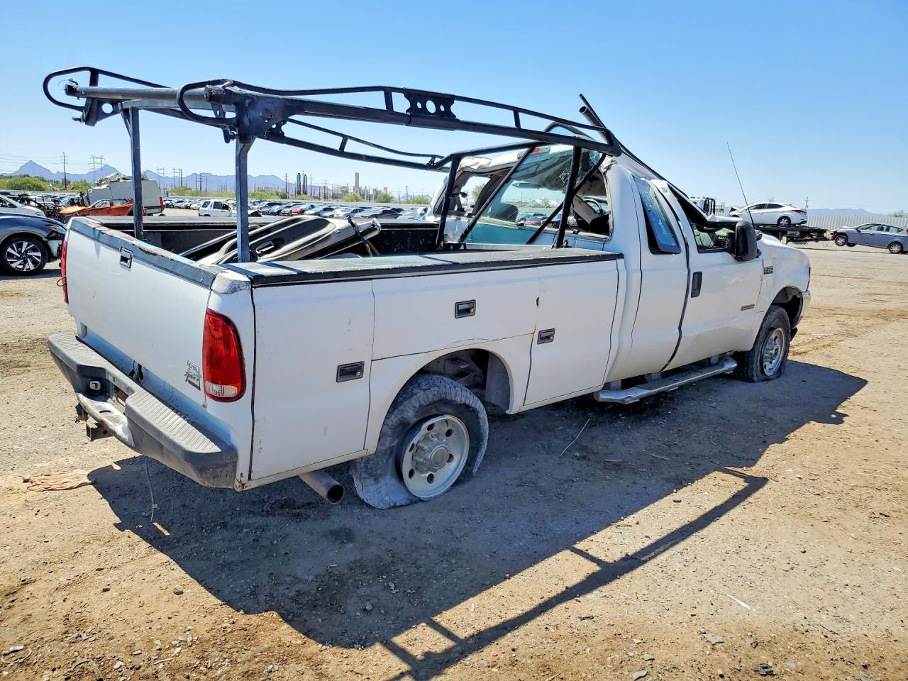 2003 Ford F350 Srw Super Duty White vin: 1FDSX31P63EC66353