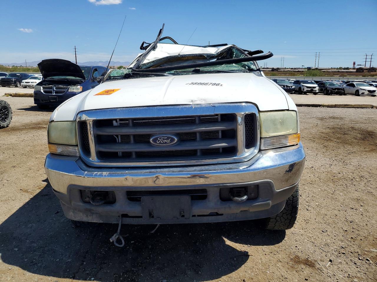 2003 Ford F350 Srw Super Duty White vin: 1FDSX31P63EC66353