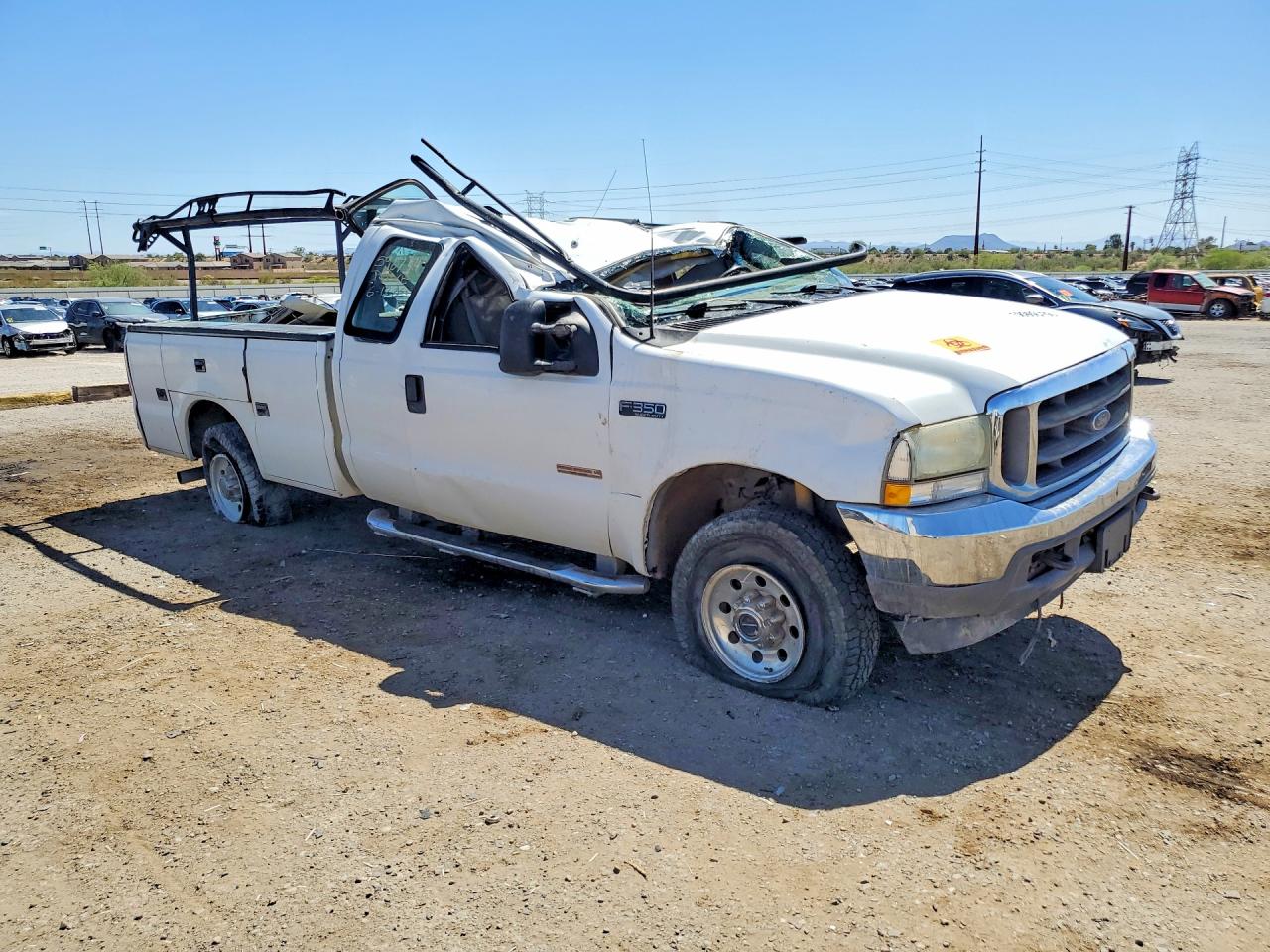 2003 Ford F350 Srw Super Duty White vin: 1FDSX31P63EC66353