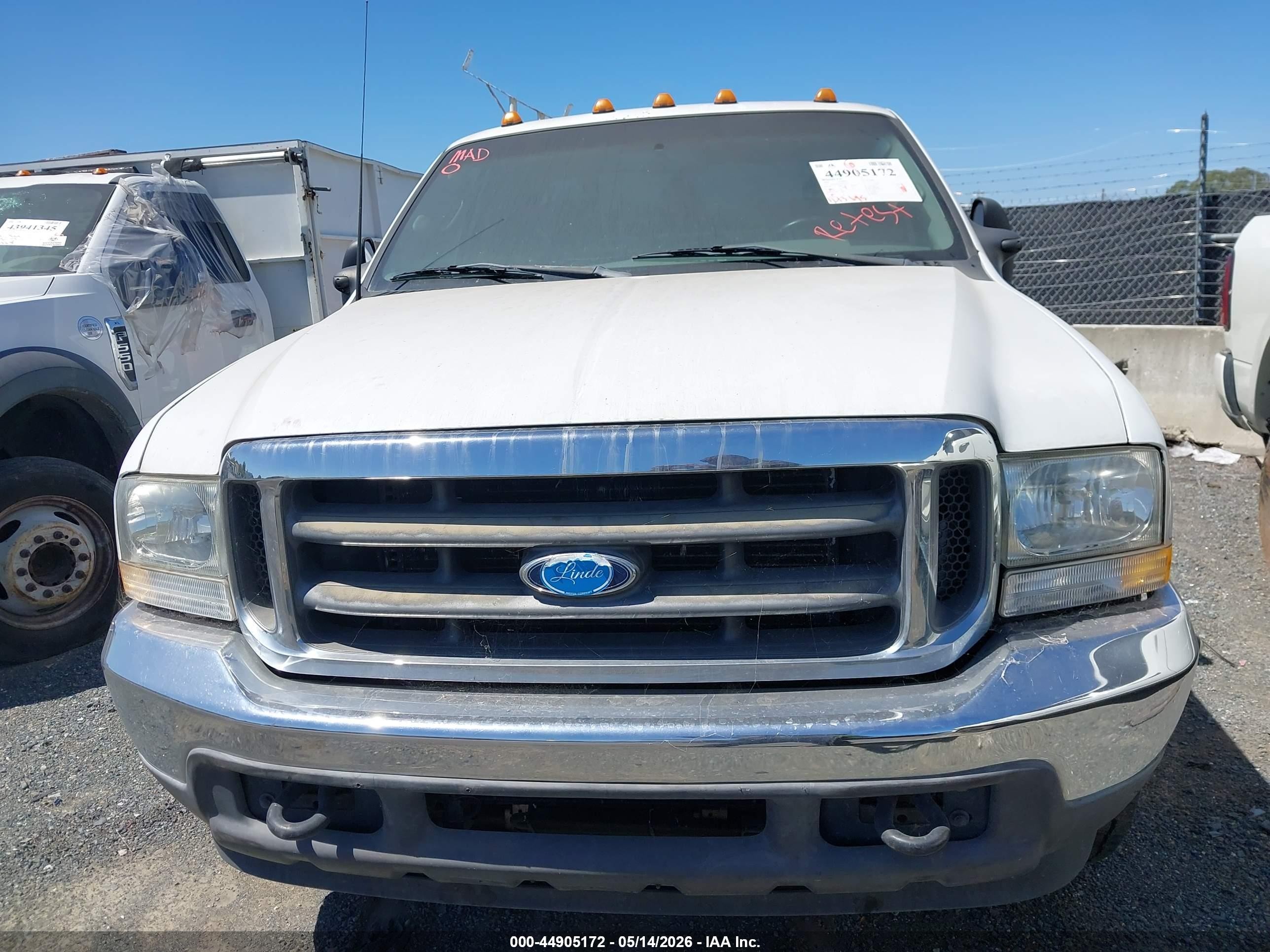 2003 Ford F-350 Lariat/xl/xlt White vin: 1FDSX34P23EC07392