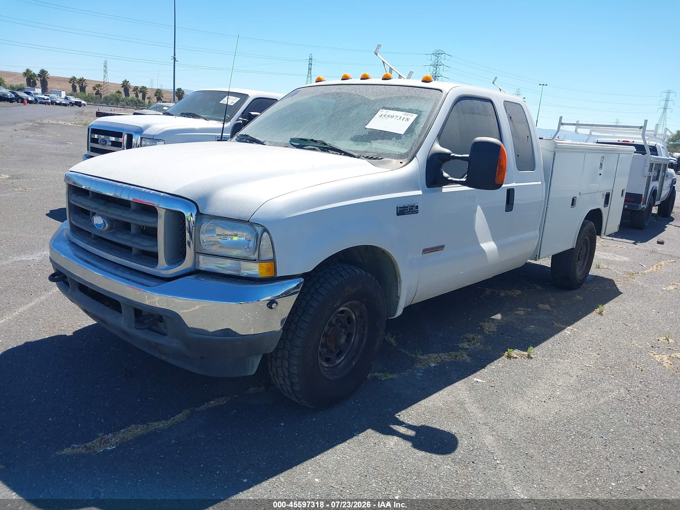 2003 Ford F-350 Lariat/xl/xlt White vin: 1FDSX34P23EC07392