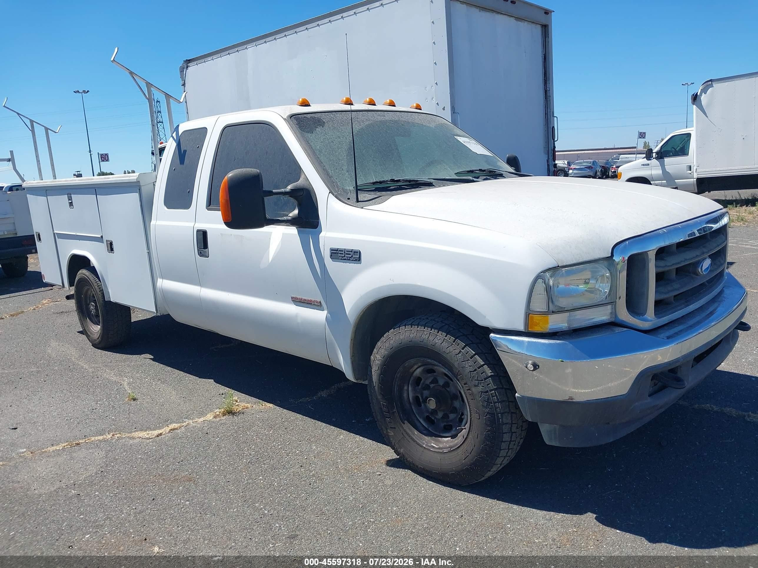 2003 Ford F-350 Lariat/xl/xlt White vin: 1FDSX34P23EC07392
