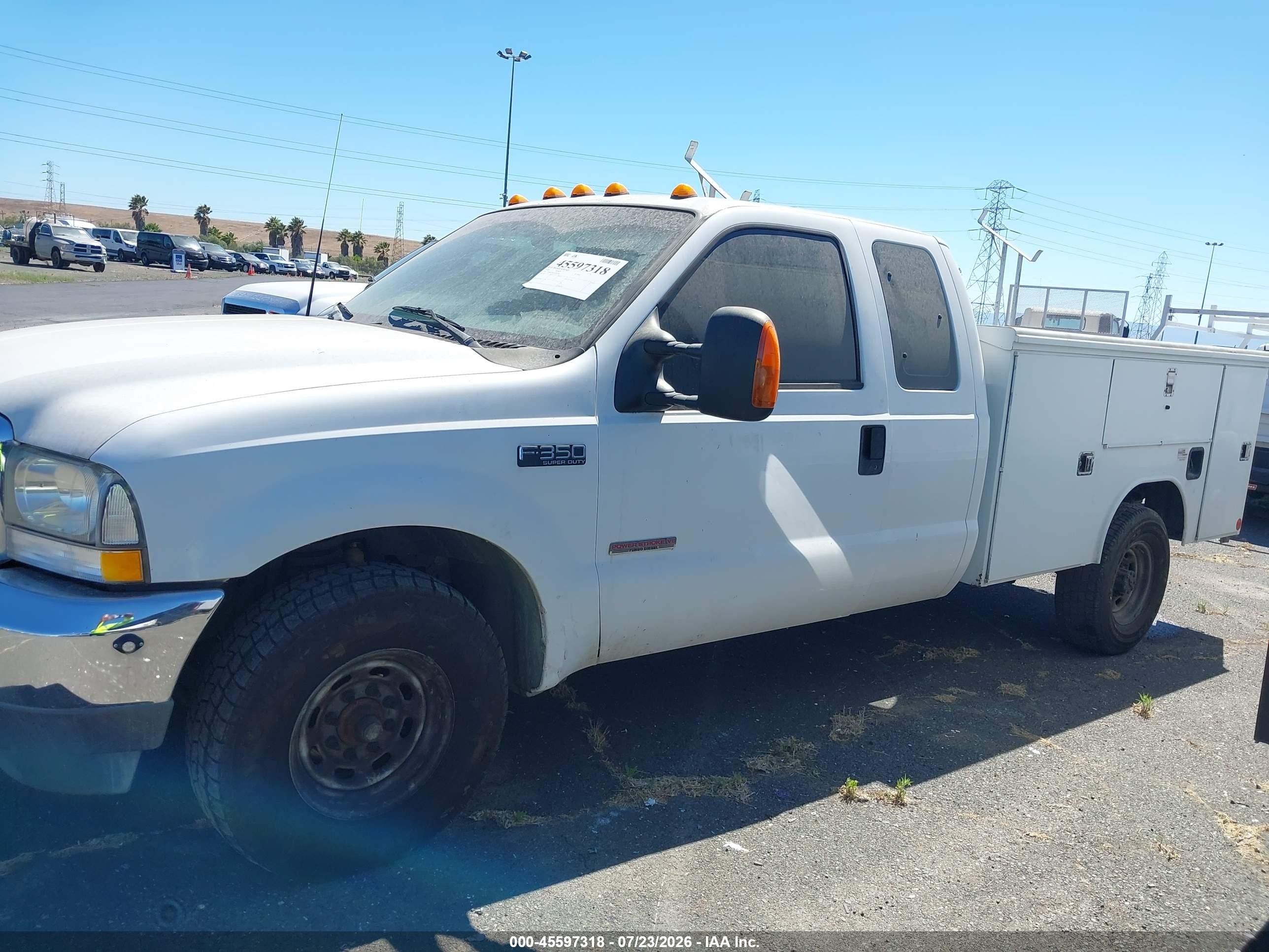 2003 Ford F-350 Lariat/xl/xlt White vin: 1FDSX34P23EC07392