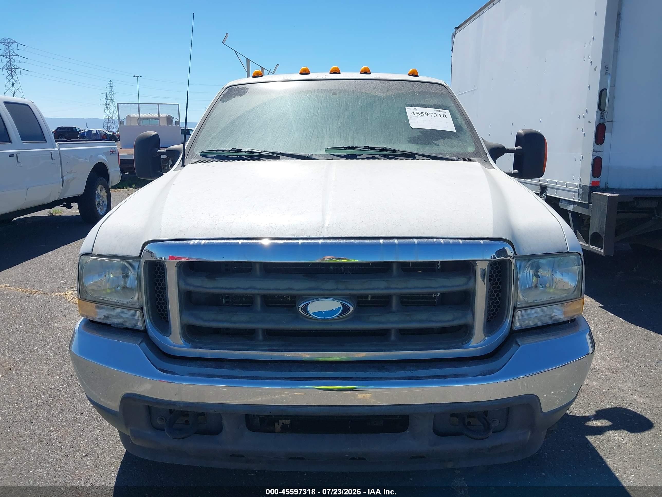 2003 Ford F-350 Lariat/xl/xlt White vin: 1FDSX34P23EC07392