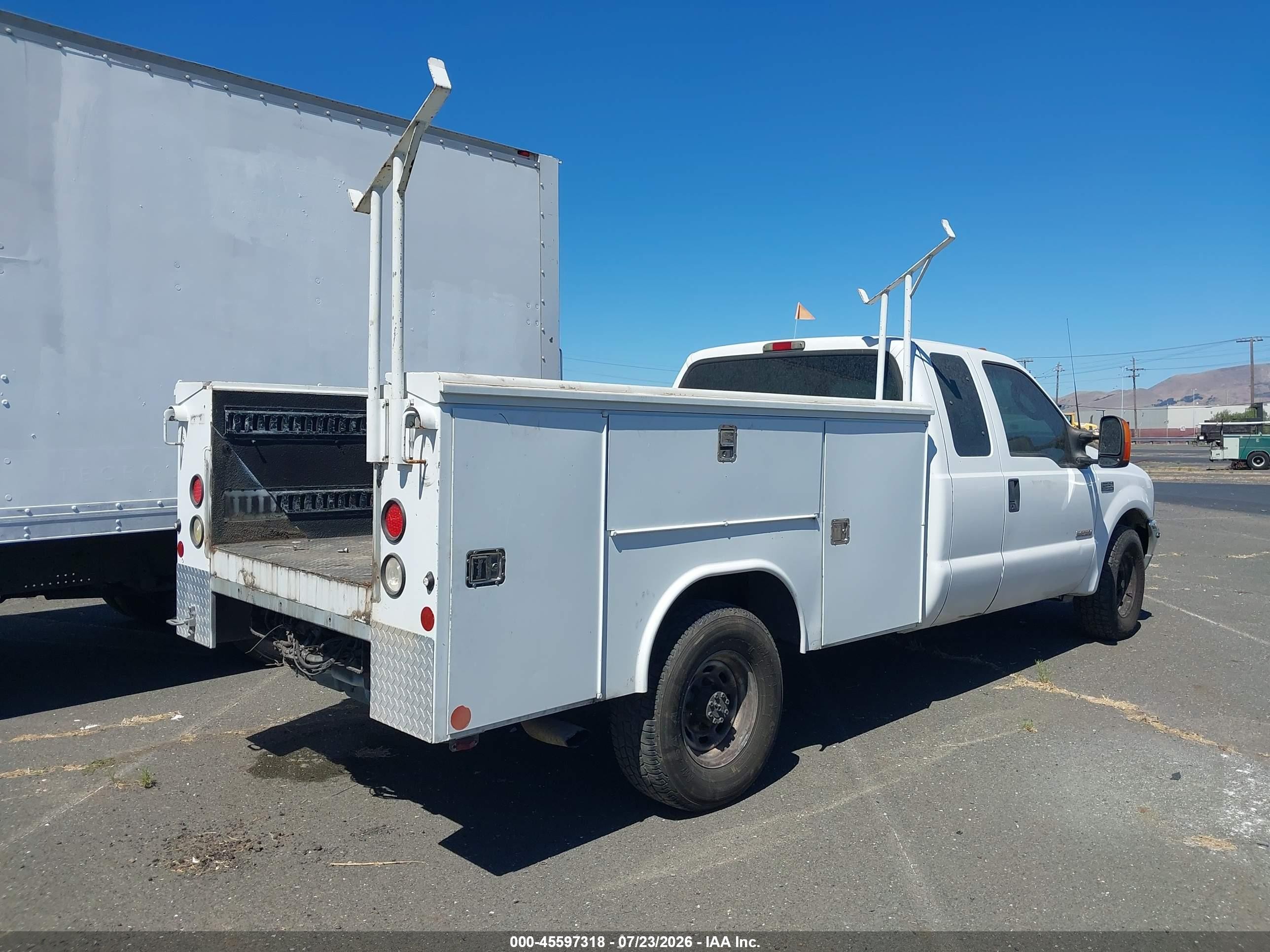 2003 Ford F-350 Lariat/xl/xlt White vin: 1FDSX34P23EC07392