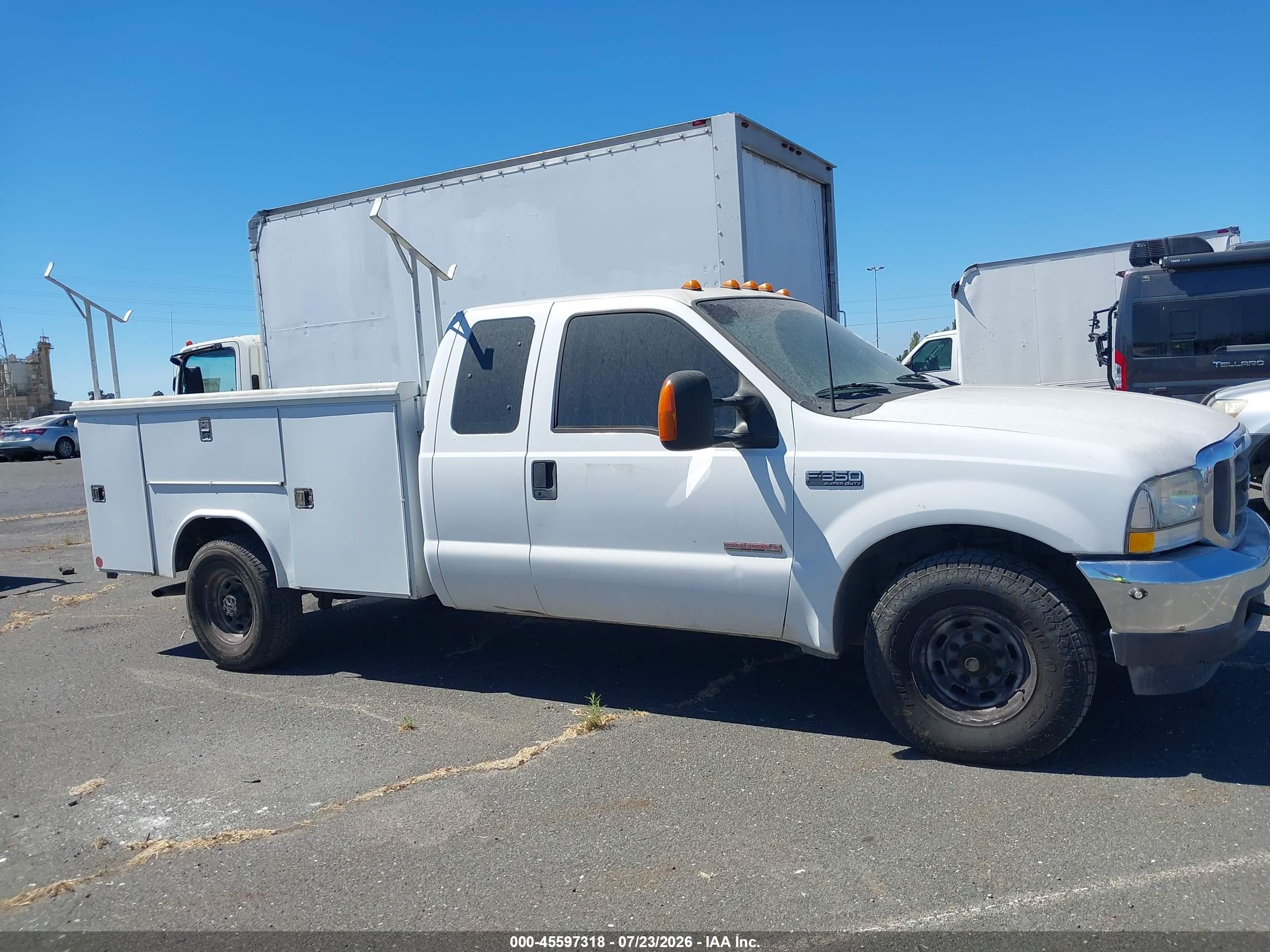 2003 Ford F-350 Lariat/xl/xlt White vin: 1FDSX34P23EC07392
