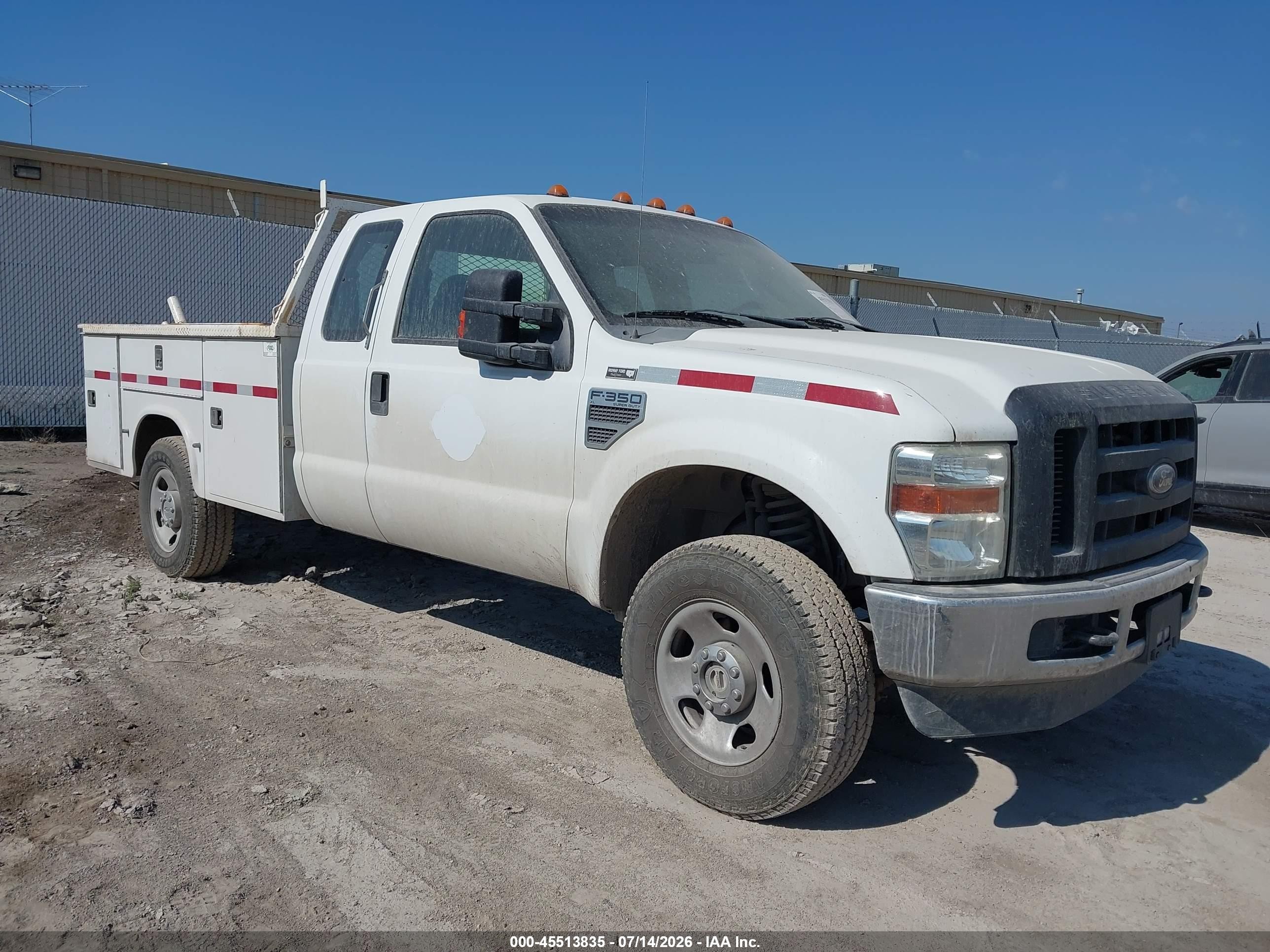 2009 Ford F-350 Chassis Lariat/xl/xlt White vin: 1FDSX35519EA35751