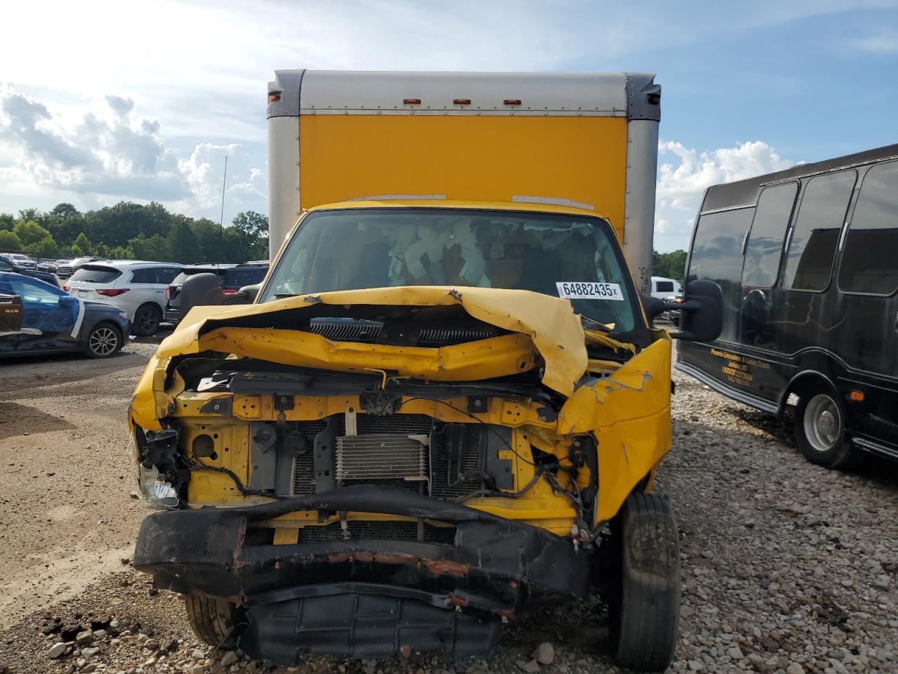 2012 Ford Econoline E350 Super Duty Cutaway Van Yellow vin: 1FDWE3FS8CDA63216
