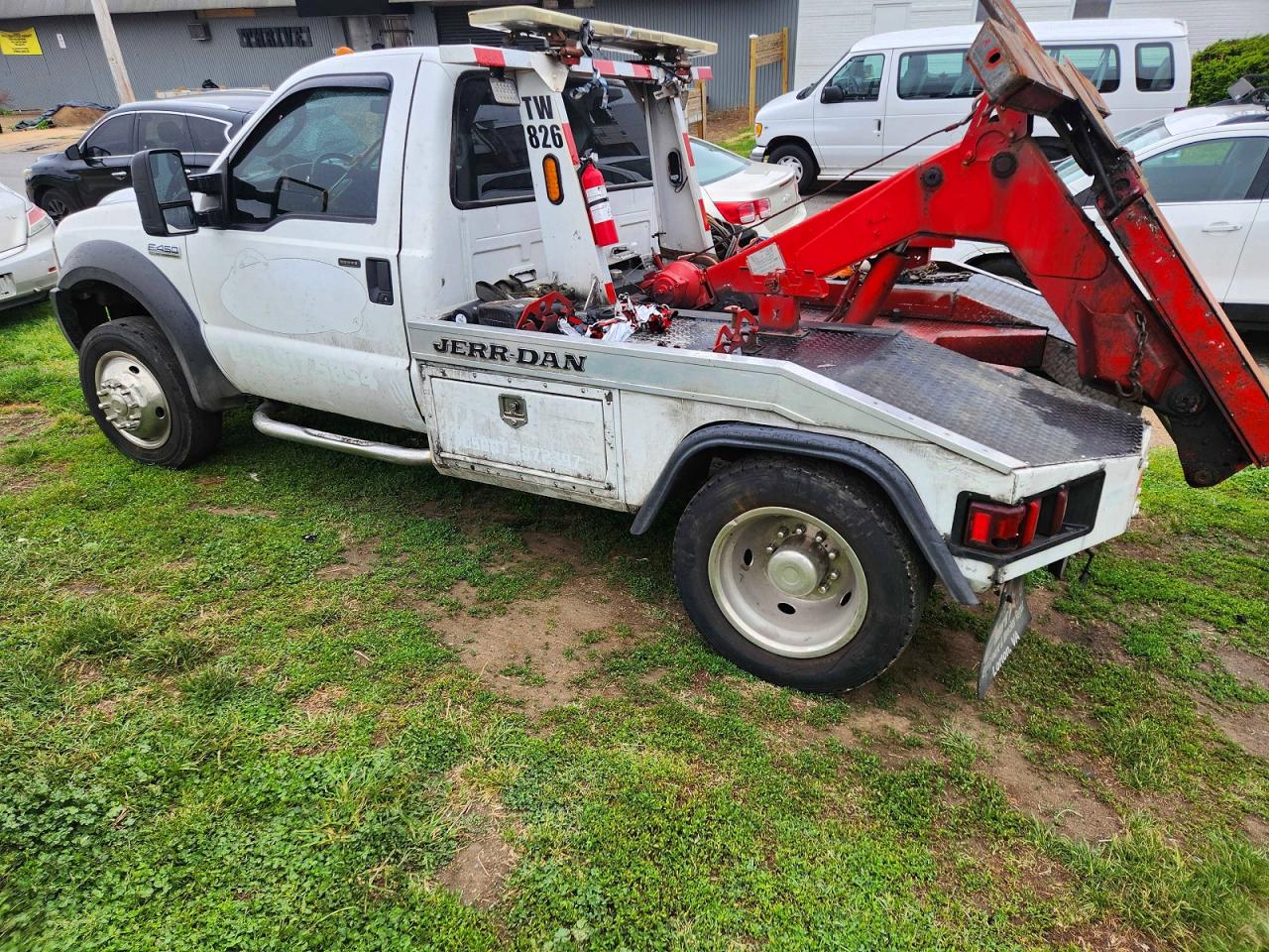 2006 Ford F450 Super Duty White vin: 1FDXF46P36ED11292