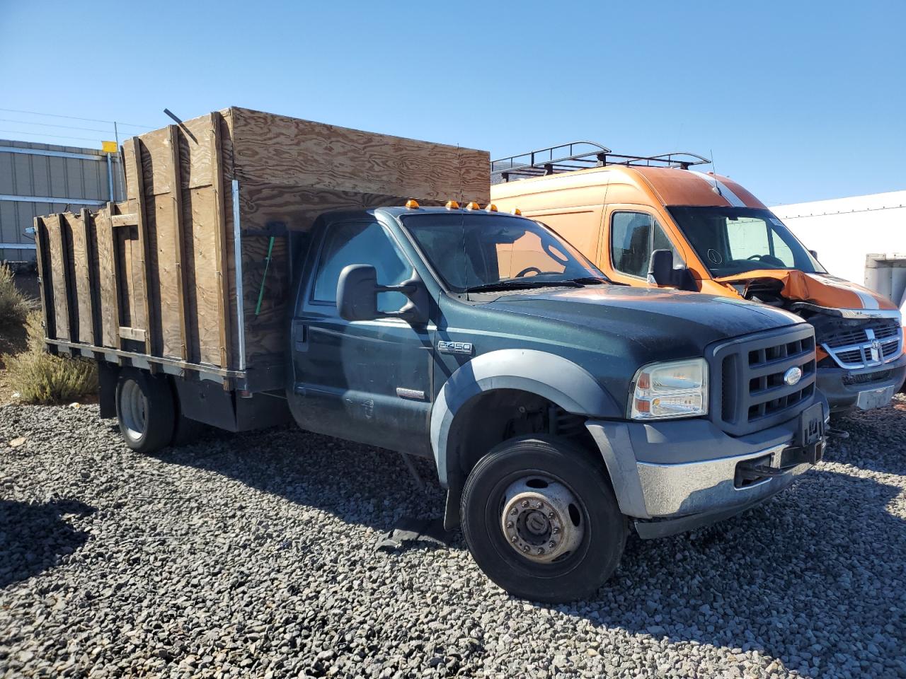 2006 Ford F450 Super Duty Green vin: 1FDXF47P06EA91270