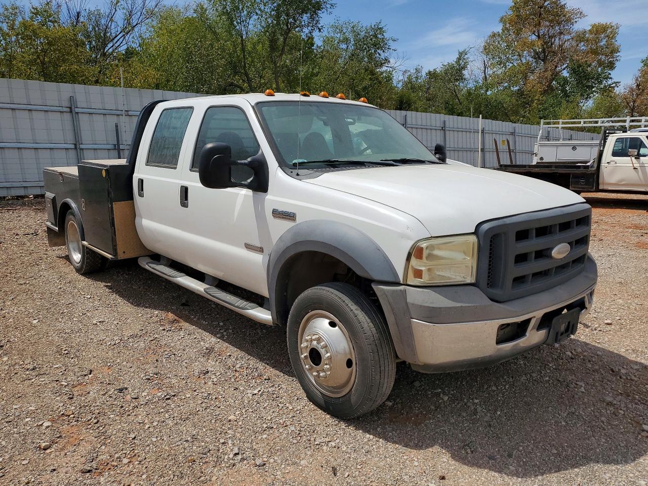 2005 Ford F450 Super Duty White vin: 1FDXW47P55EB40610