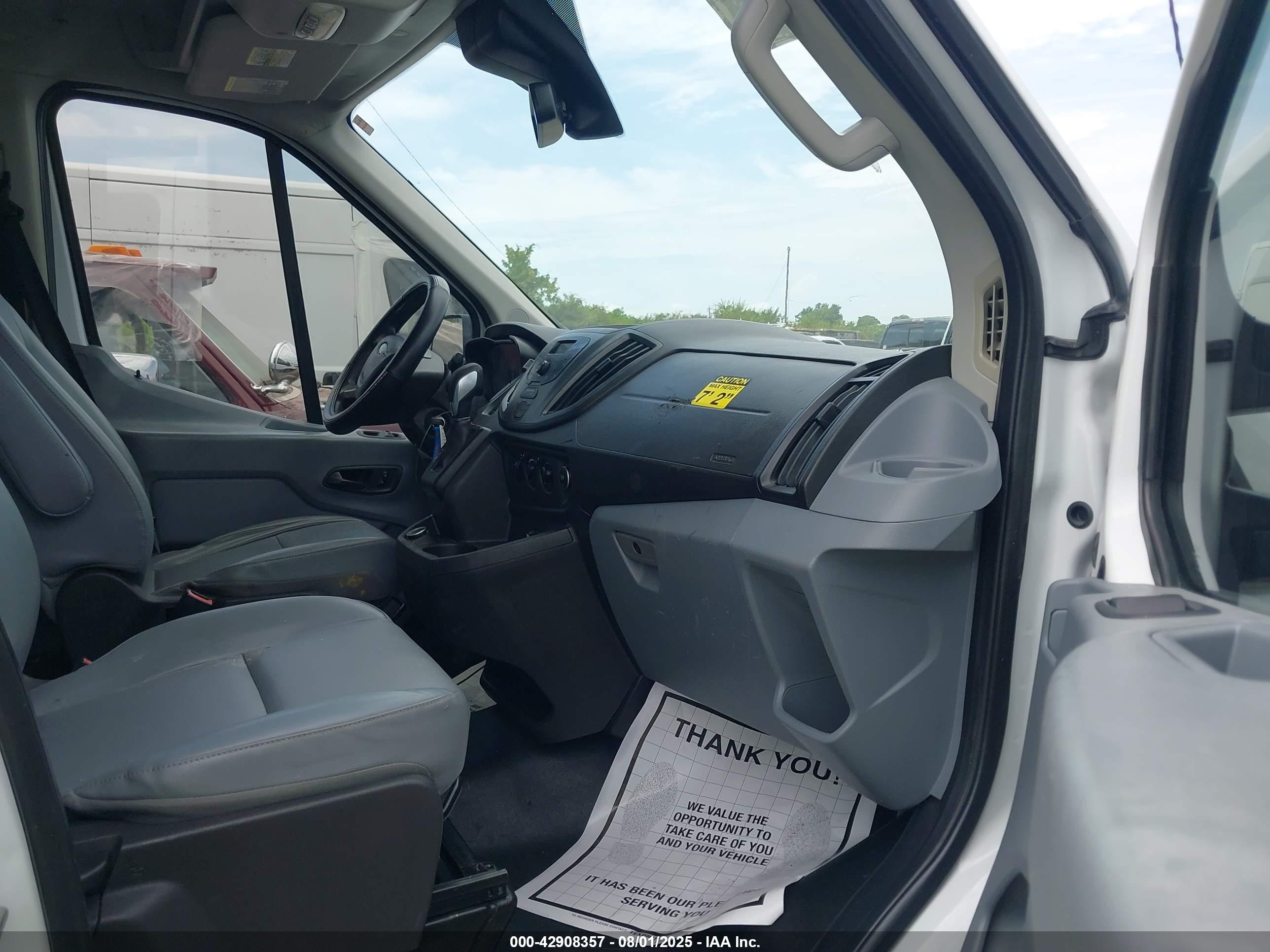 2018 Ford Transit-250 Cab   White vin: 1FDYR5ZMXJKA99715