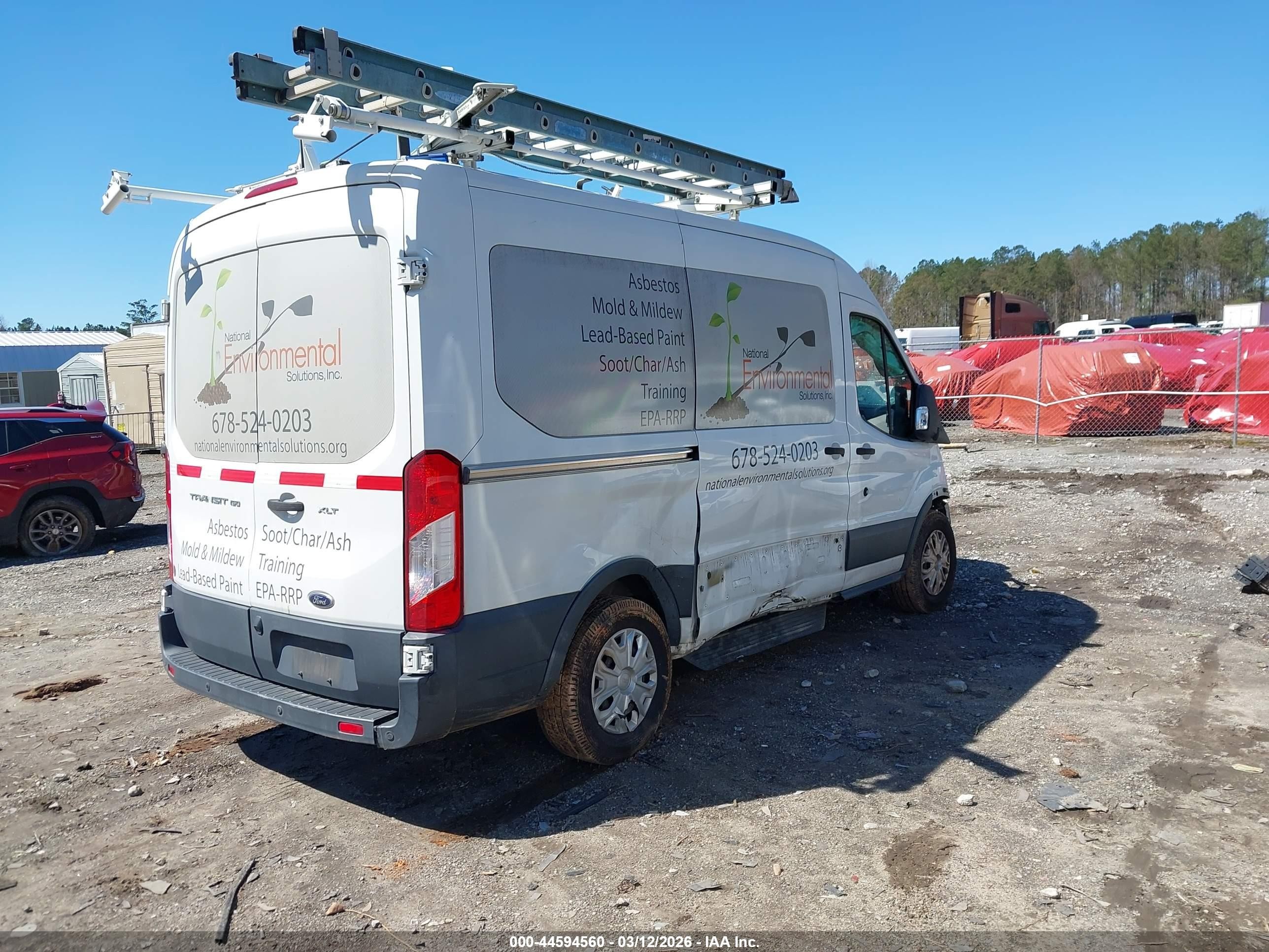 2015 Ford Transit-150 Xlt White vin: 1FDZK1CM1FKB30450