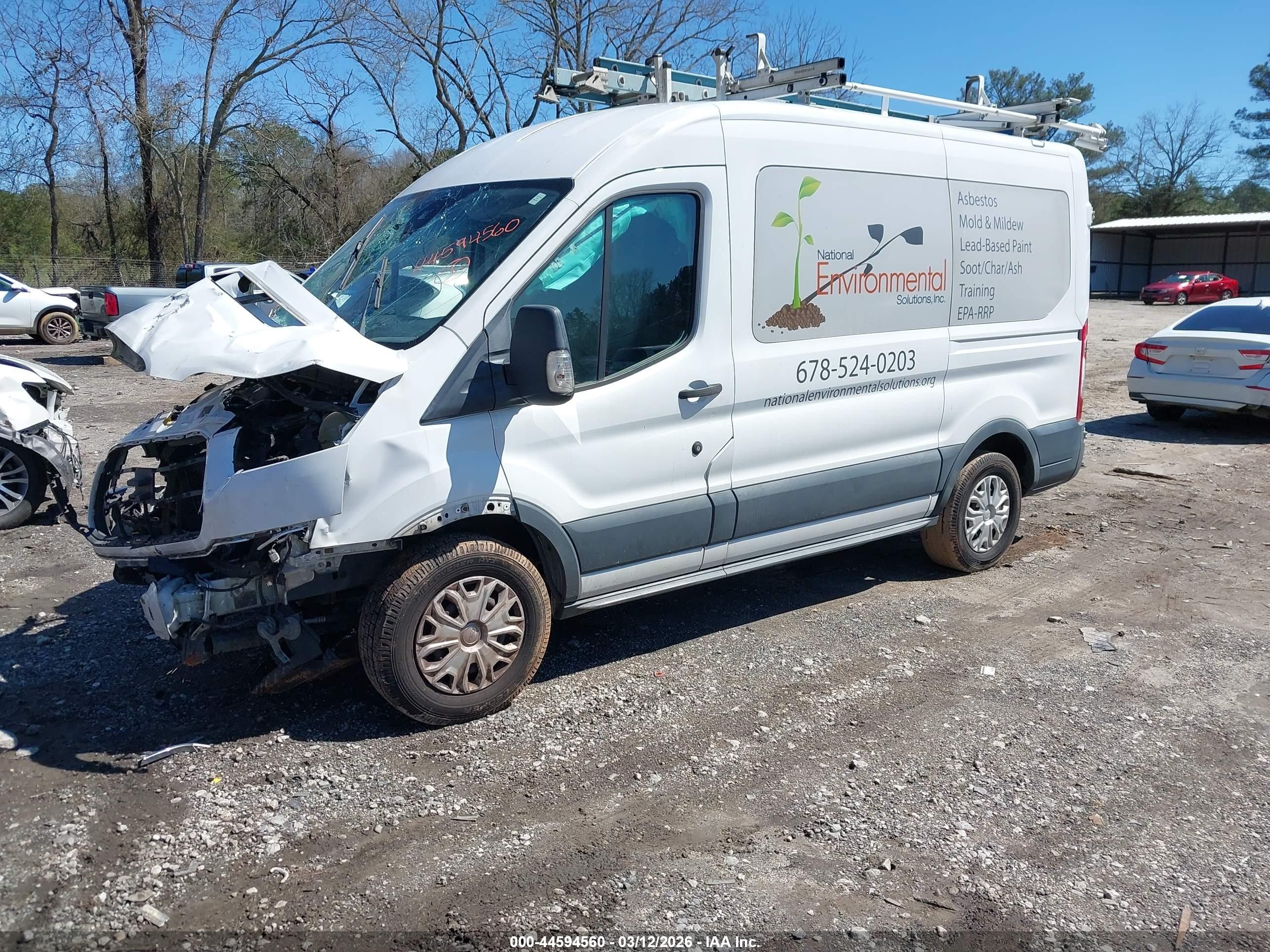 2015 Ford Transit-150 Xlt White vin: 1FDZK1CM1FKB30450