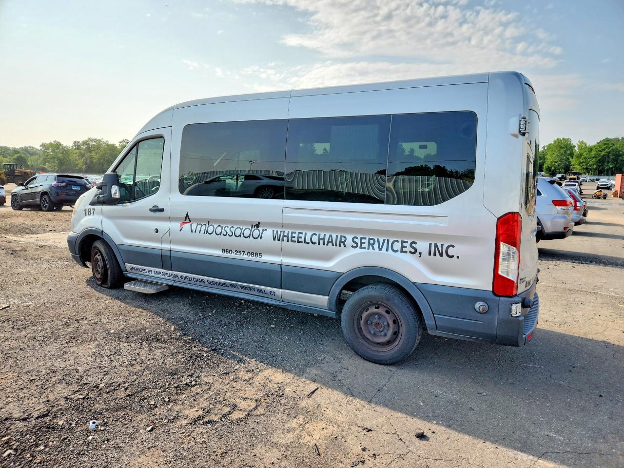 2015 Ford Transit T-350 Silver vin: 1FDZX2CM1FKA84061